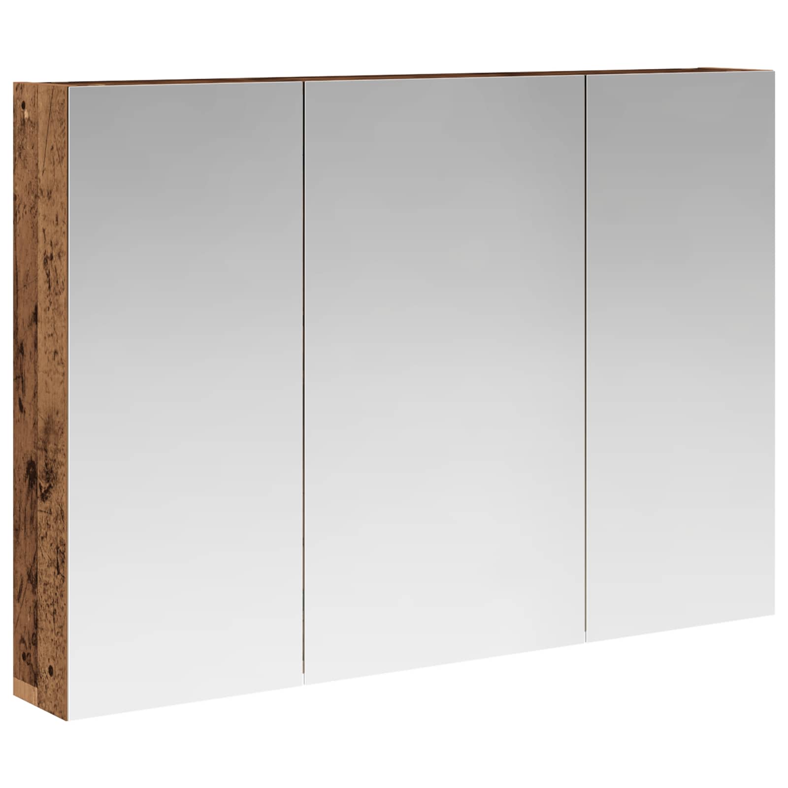 Badkamer spiegelkast Oudhout 100 x 14,5 x 70 cm Bewerkt hout is nu te koop bij PeponiXL, paradijselijk wonen!