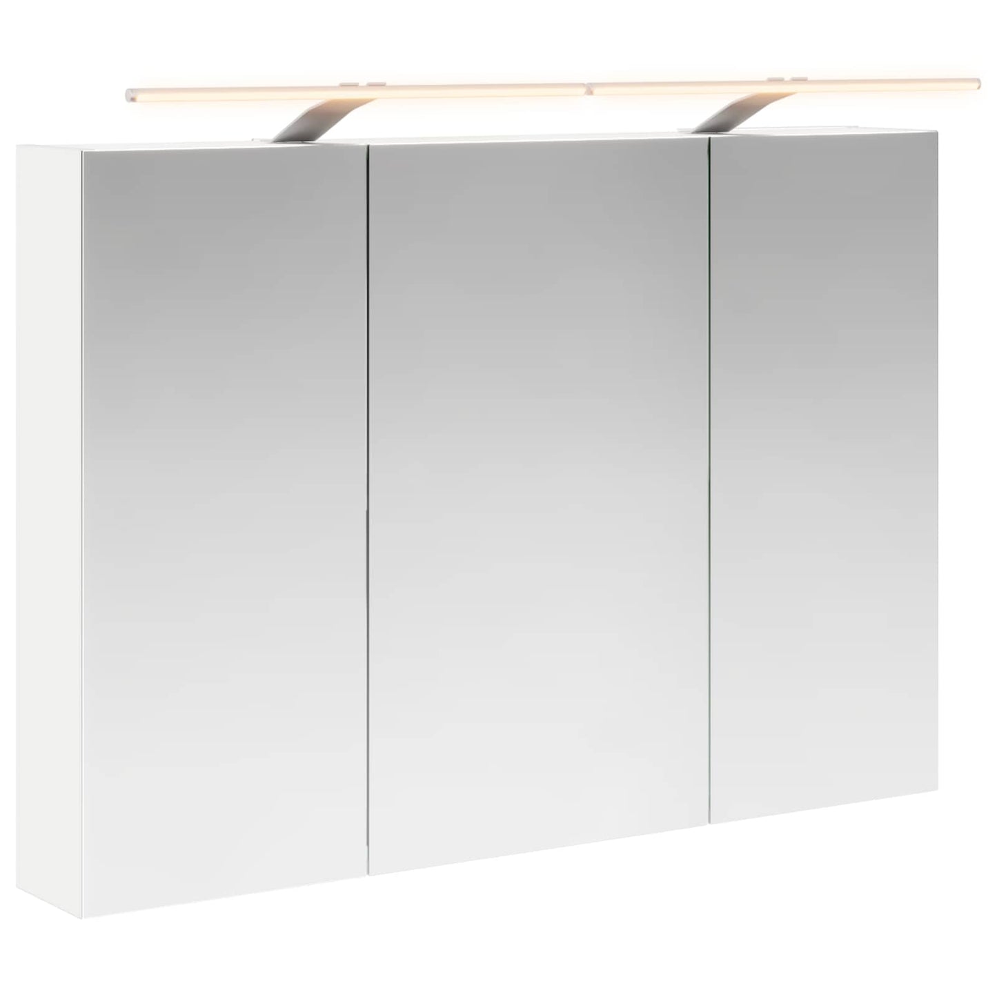 Badkamer spiegelkast Wit 100 x 14,5 x 70 cm Bewerkt hout is nu te koop bij PeponiXL, paradijselijk wonen!