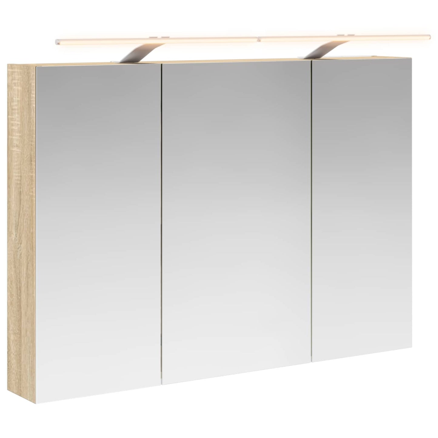 Badkamer spiegelkast met plank Sonoma Eiken 100 x 14,5 x 70 cm is nu te koop bij PeponiXL, paradijselijk wonen!