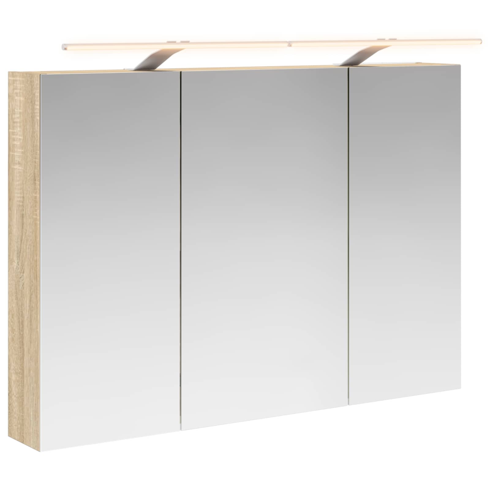 Badkamer spiegelkast met plank Sonoma Eiken 100 x 14,5 x 70 cm is nu te koop bij PeponiXL, paradijselijk wonen!