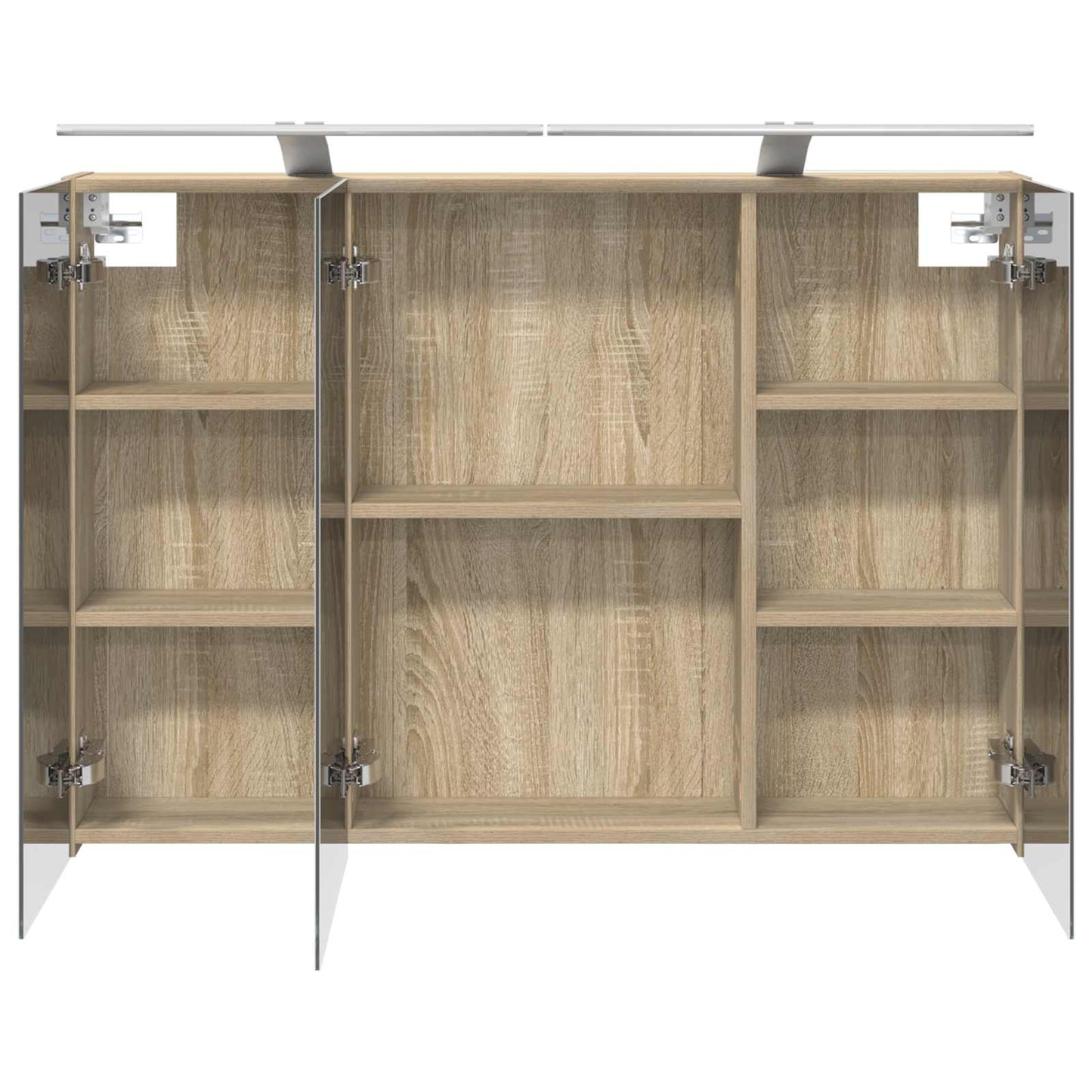 Badkamer spiegelkast met plank Sonoma Eiken 100 x 14,5 x 70 cm is nu te koop bij PeponiXL, paradijselijk wonen!