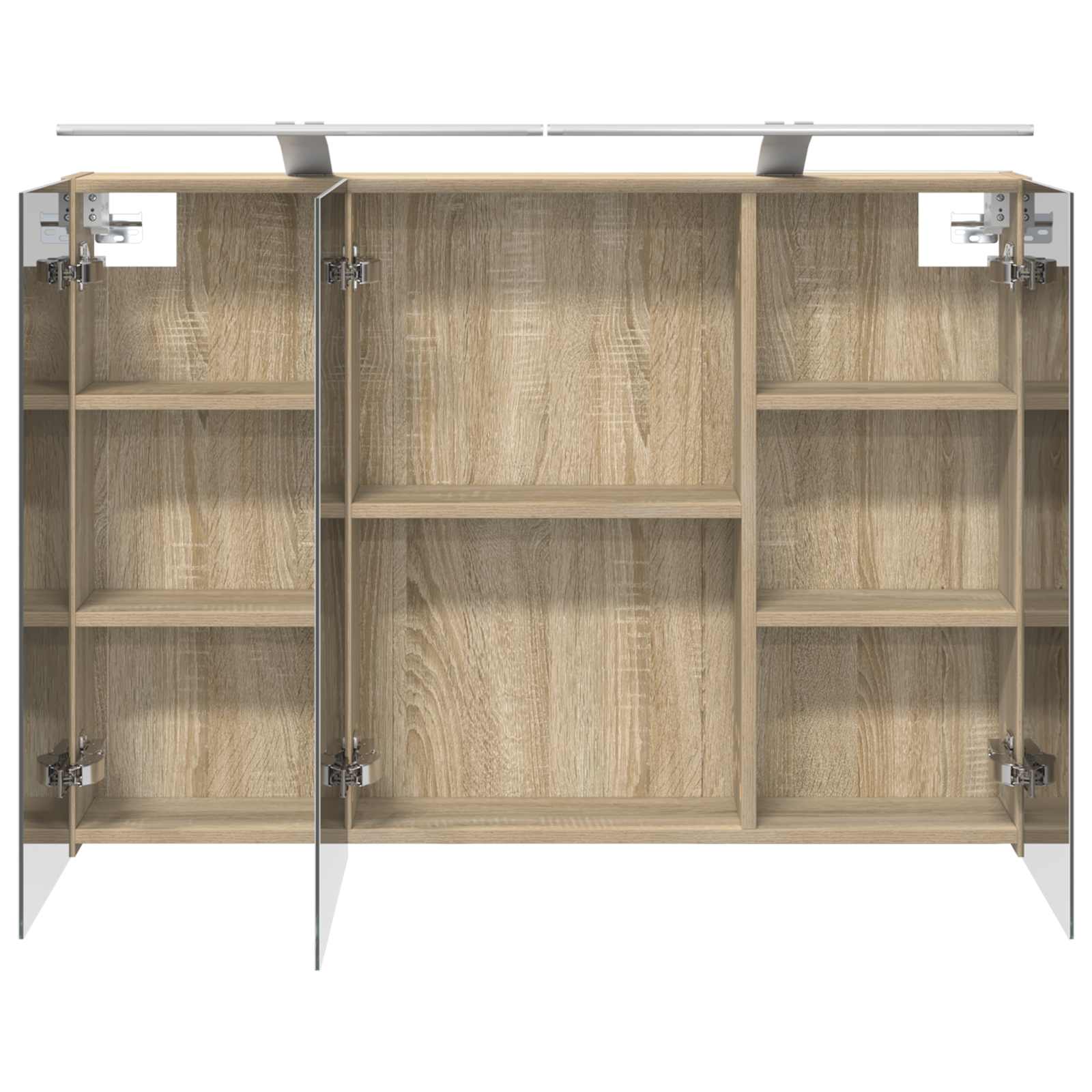 Badkamer spiegelkast met plank Sonoma Eiken 100 x 14,5 x 70 cm is nu te koop bij PeponiXL, paradijselijk wonen!