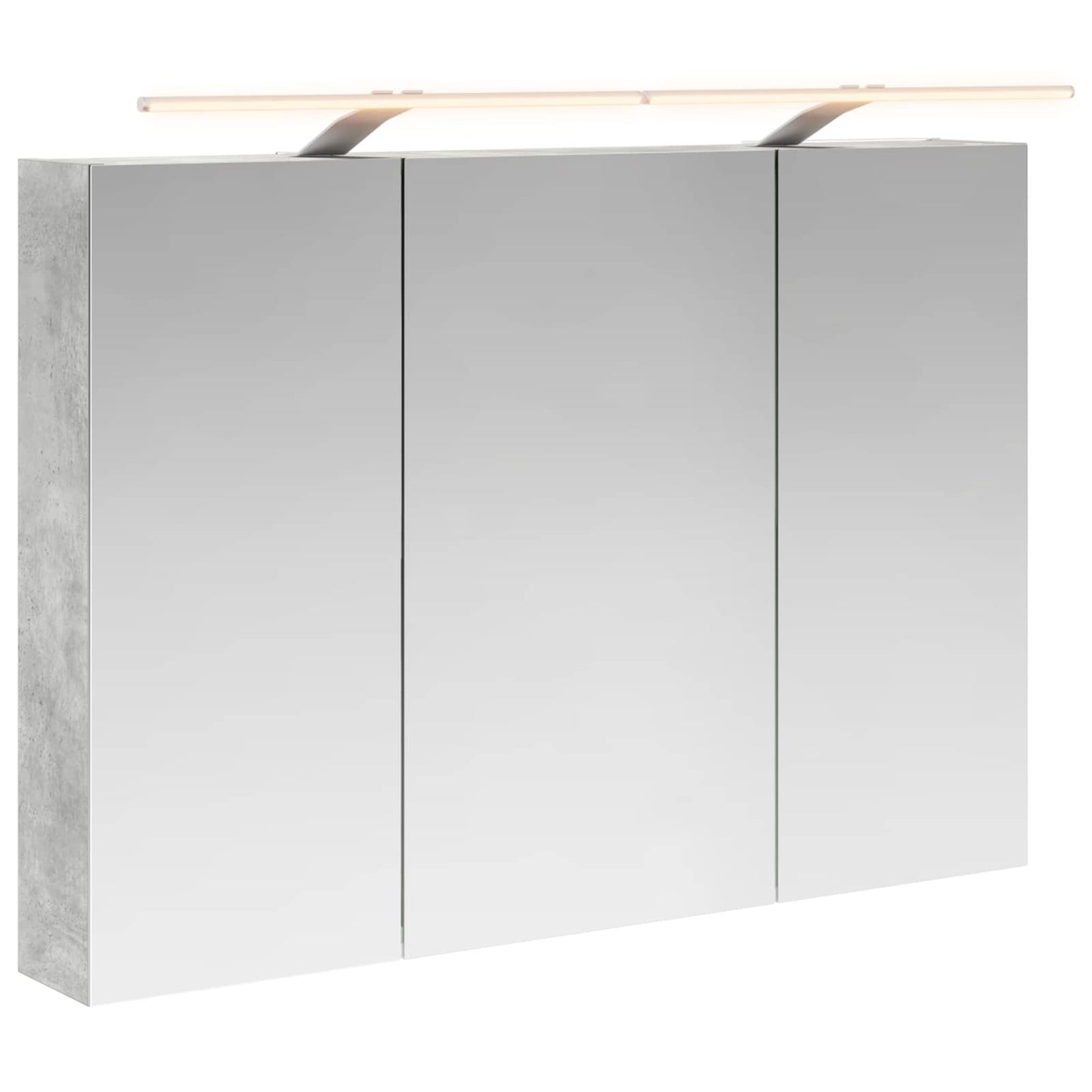 Badkamer spiegelkast met plank Beton Grijs 100 x 14,5 x 70 cm is nu te koop bij PeponiXL, paradijselijk wonen!