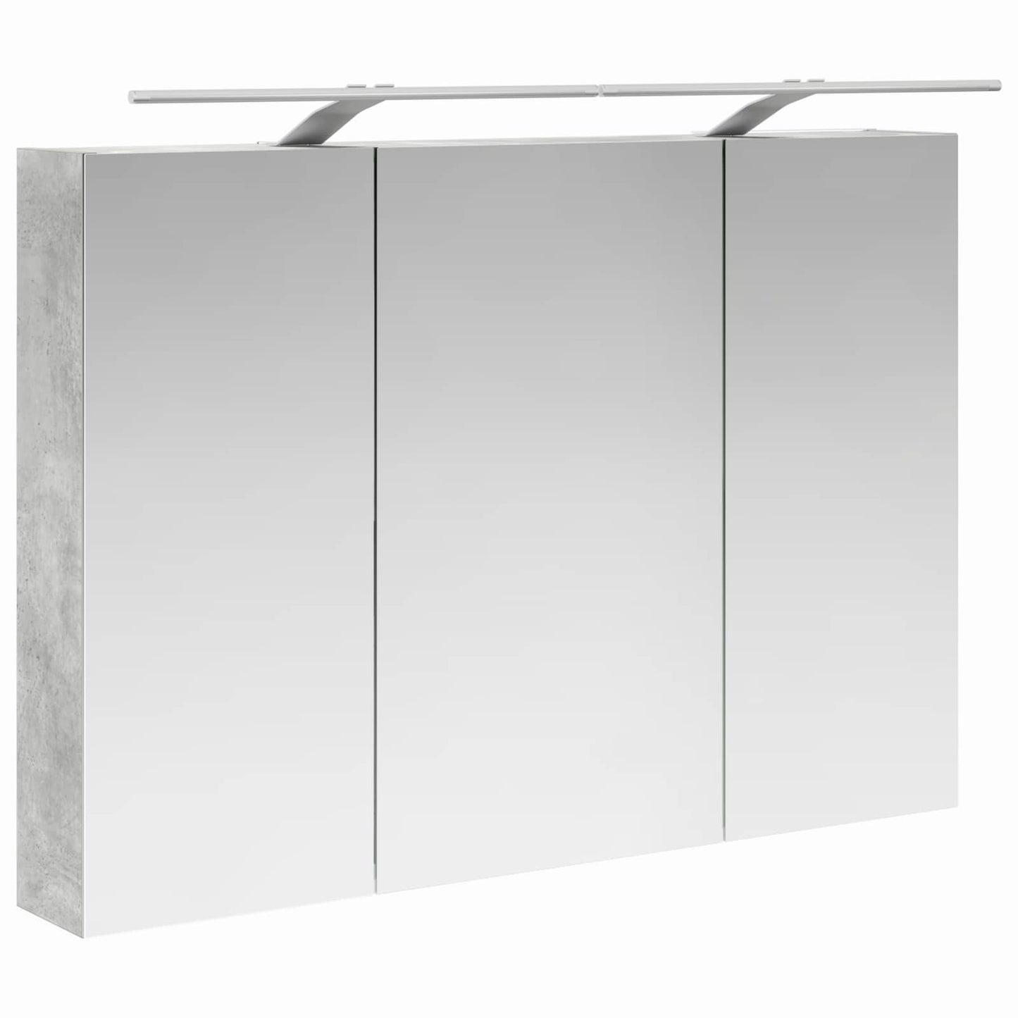 Badkamer spiegelkast met plank Beton Grijs 100 x 14,5 x 70 cm is nu te koop bij PeponiXL, paradijselijk wonen!