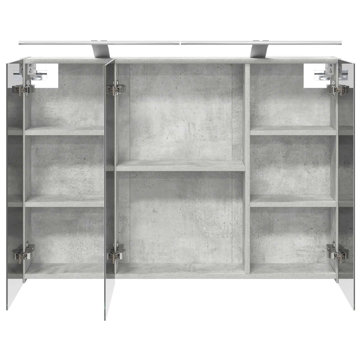 Badkamer spiegelkast met plank Beton Grijs 100 x 14,5 x 70 cm is nu te koop bij PeponiXL, paradijselijk wonen!