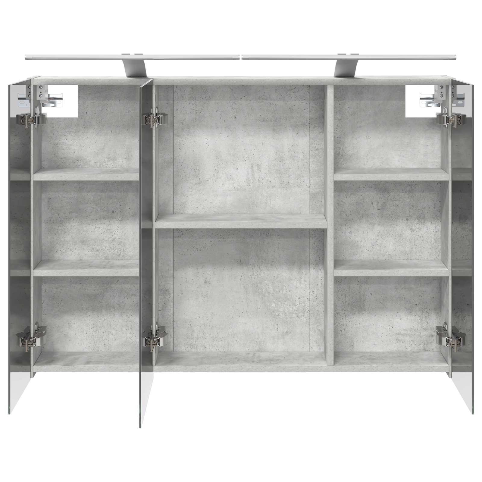 Badkamer spiegelkast met plank Beton Grijs 100 x 14,5 x 70 cm is nu te koop bij PeponiXL, paradijselijk wonen!