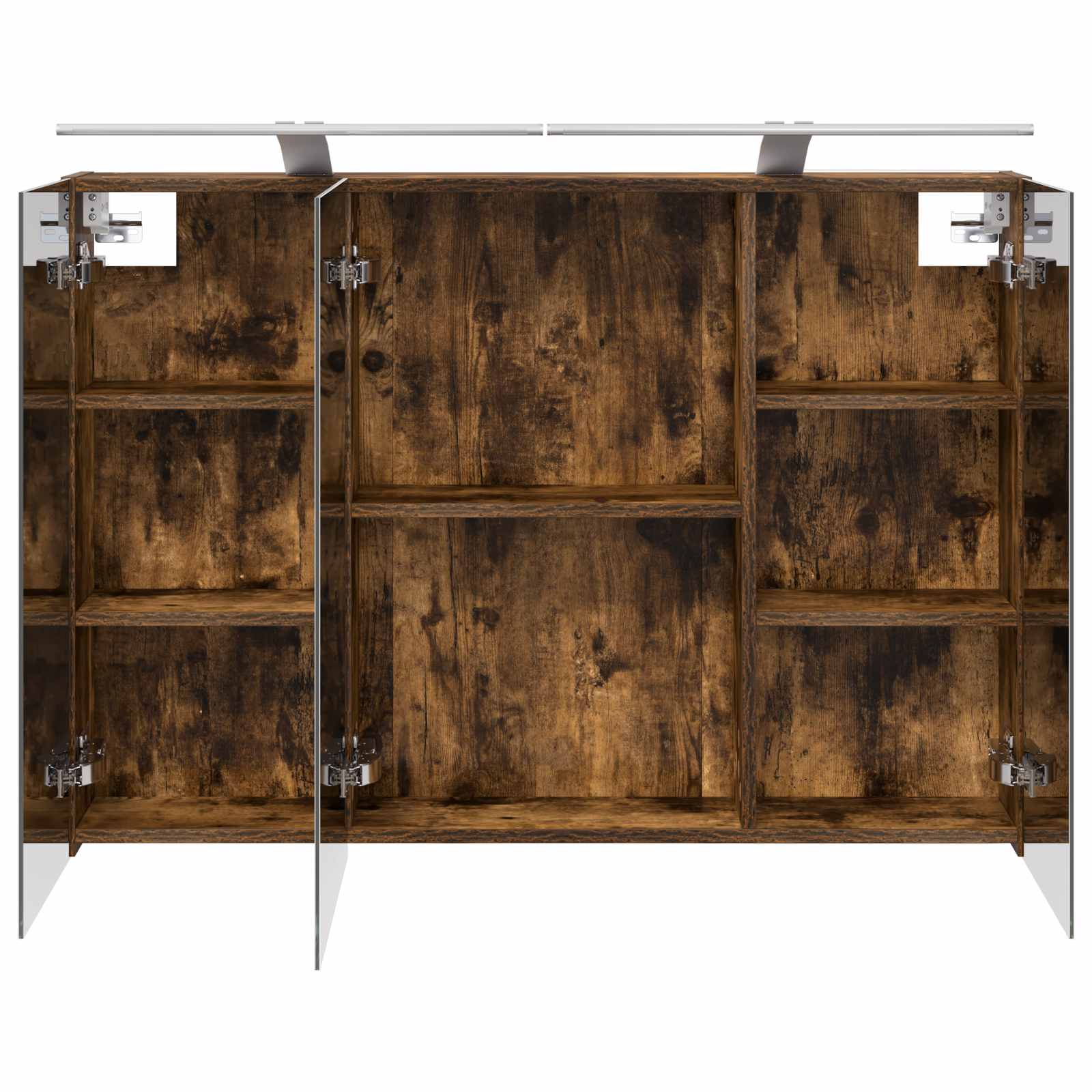 Badkamer spiegelkast met plank Gerookt eiken 100 x 14,5 x 70 cm is nu te koop bij PeponiXL, paradijselijk wonen!