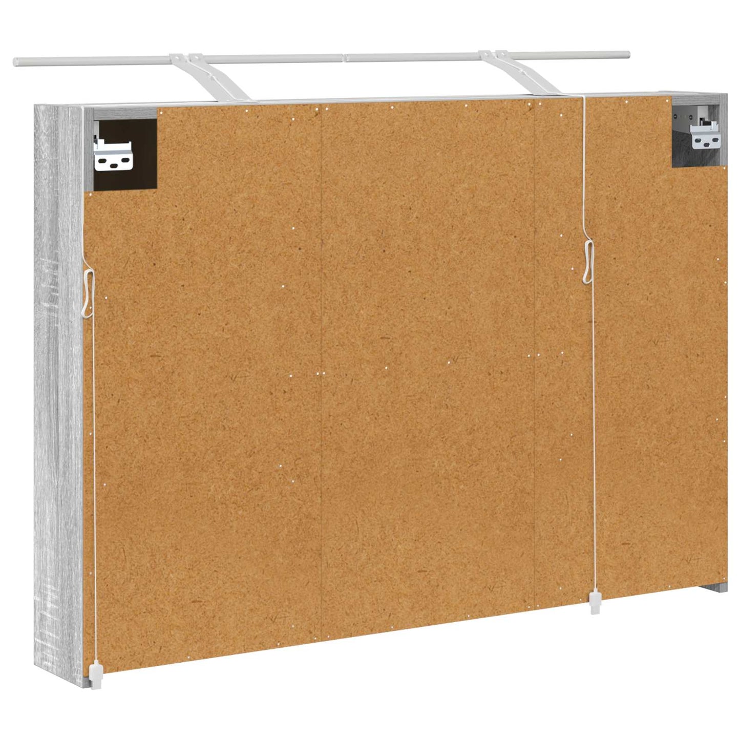 Badkamer spiegelkast met plank Grijs Sonoma 100 x 14,5 x 70 cm is nu te koop bij PeponiXL, paradijselijk wonen!