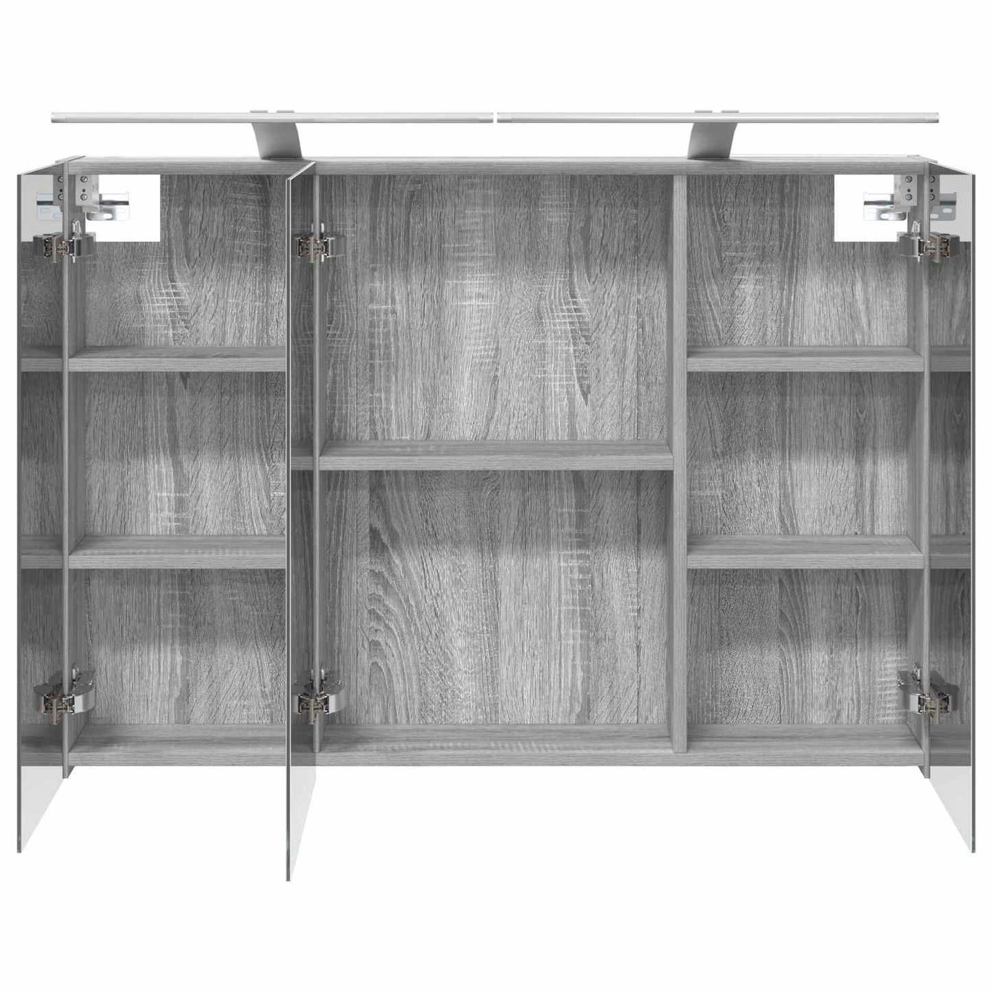 Badkamer spiegelkast met plank Grijs Sonoma 100 x 14,5 x 70 cm is nu te koop bij PeponiXL, paradijselijk wonen!
