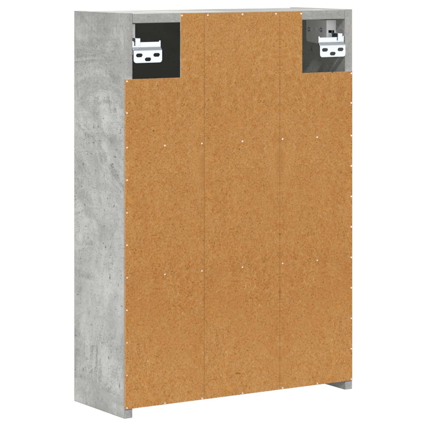 Badkamer spiegelkast Beton Grijs 43 x 16 x 62.5 cm Bewerkt hout is nu te koop bij PeponiXL, paradijselijk wonen!