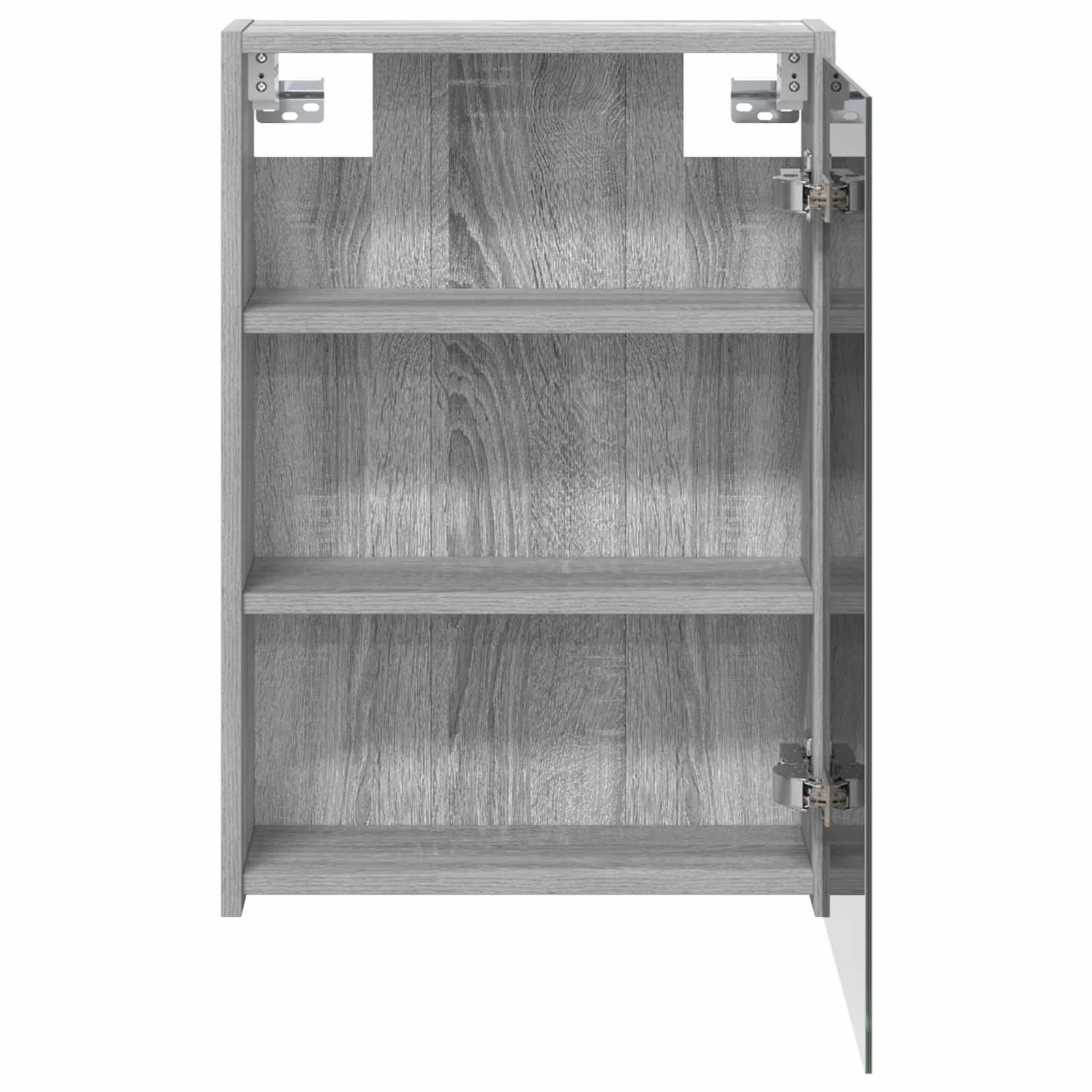 Badkamer spiegelkast met plank Grijs Sonoma 43 x 16 x 62.5 cm is nu te koop bij PeponiXL, paradijselijk wonen!