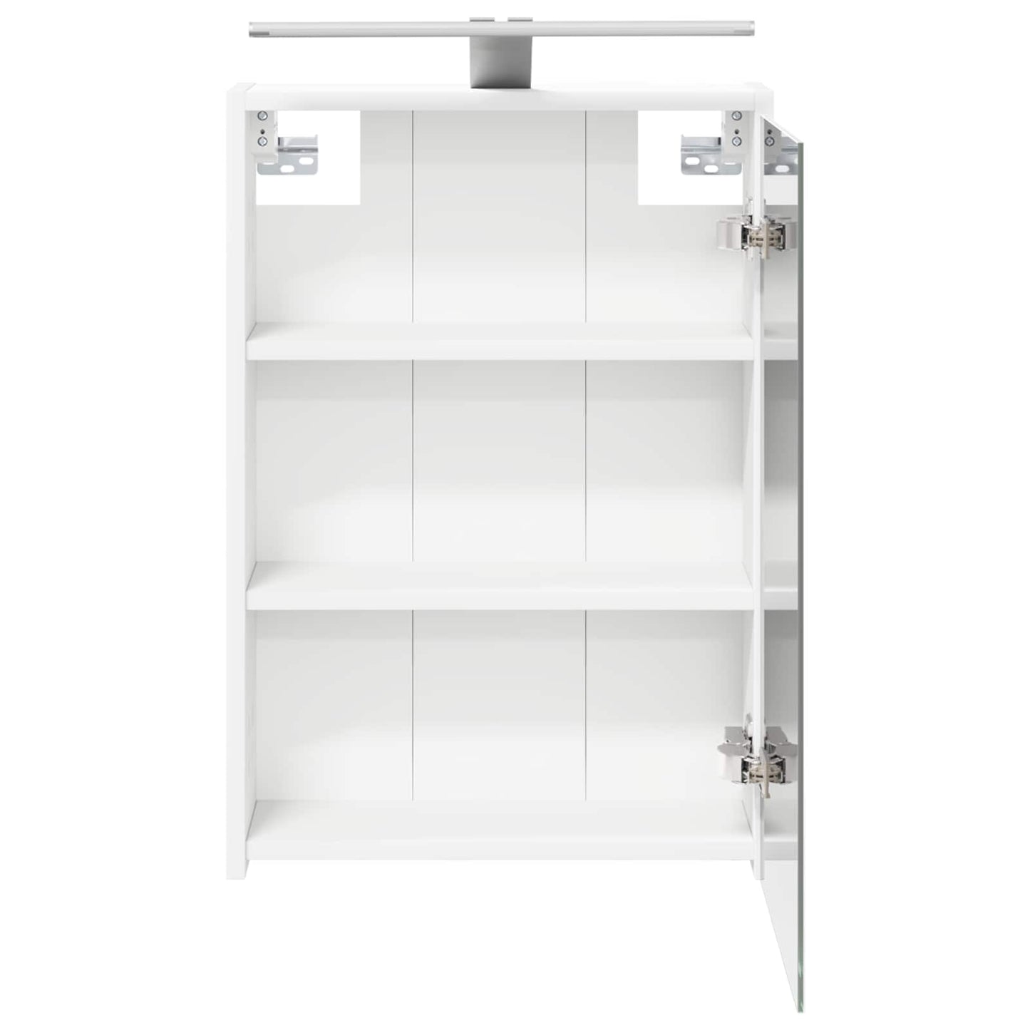 Badkamer spiegelkast Wit 43 x 16 x 62.5 cm Bewerkt hout is nu te koop bij PeponiXL, paradijselijk wonen!