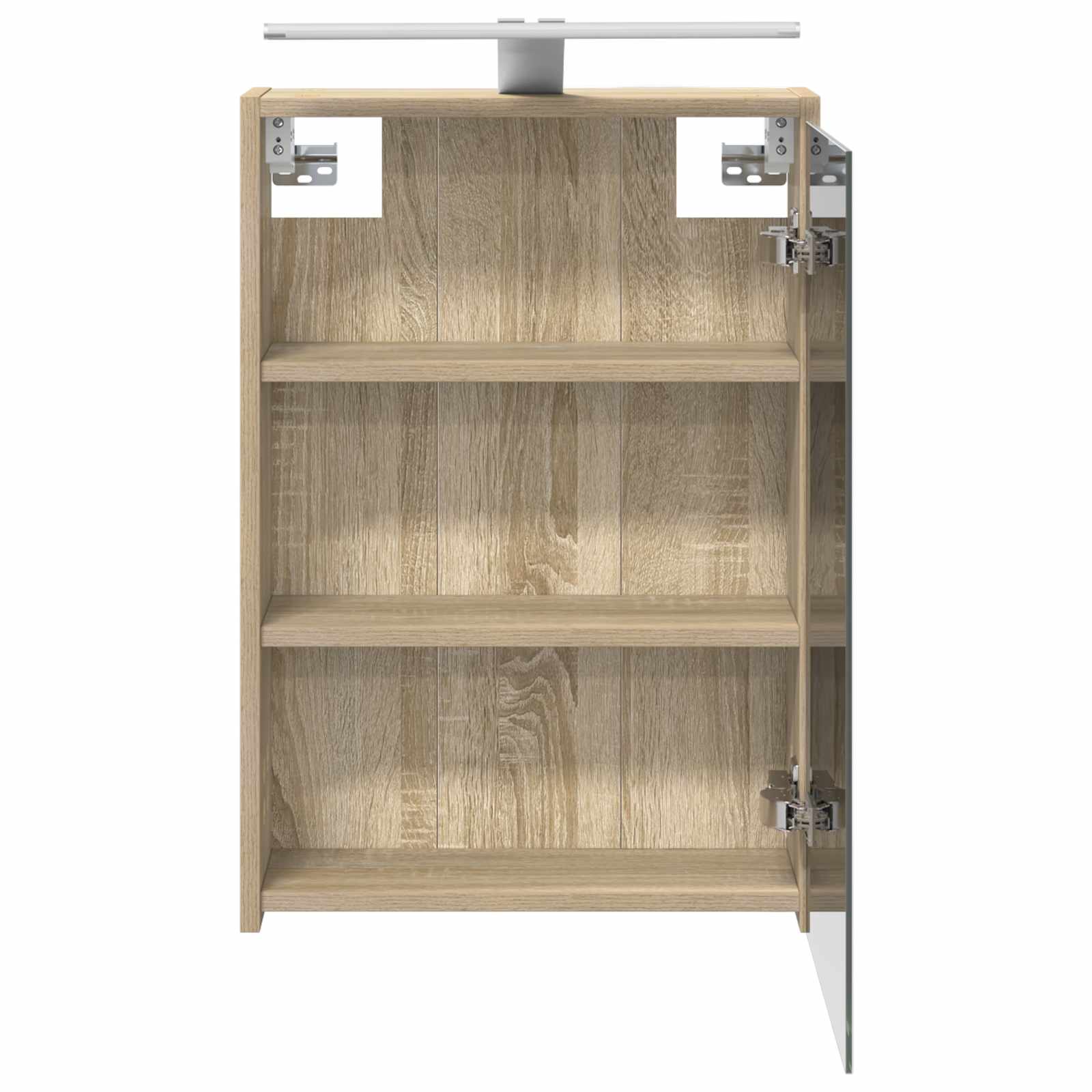 Badkamer spiegelkast met plank Sonoma Eiken 43 x 16 x 62.5 cm is nu te koop bij PeponiXL, paradijselijk wonen!