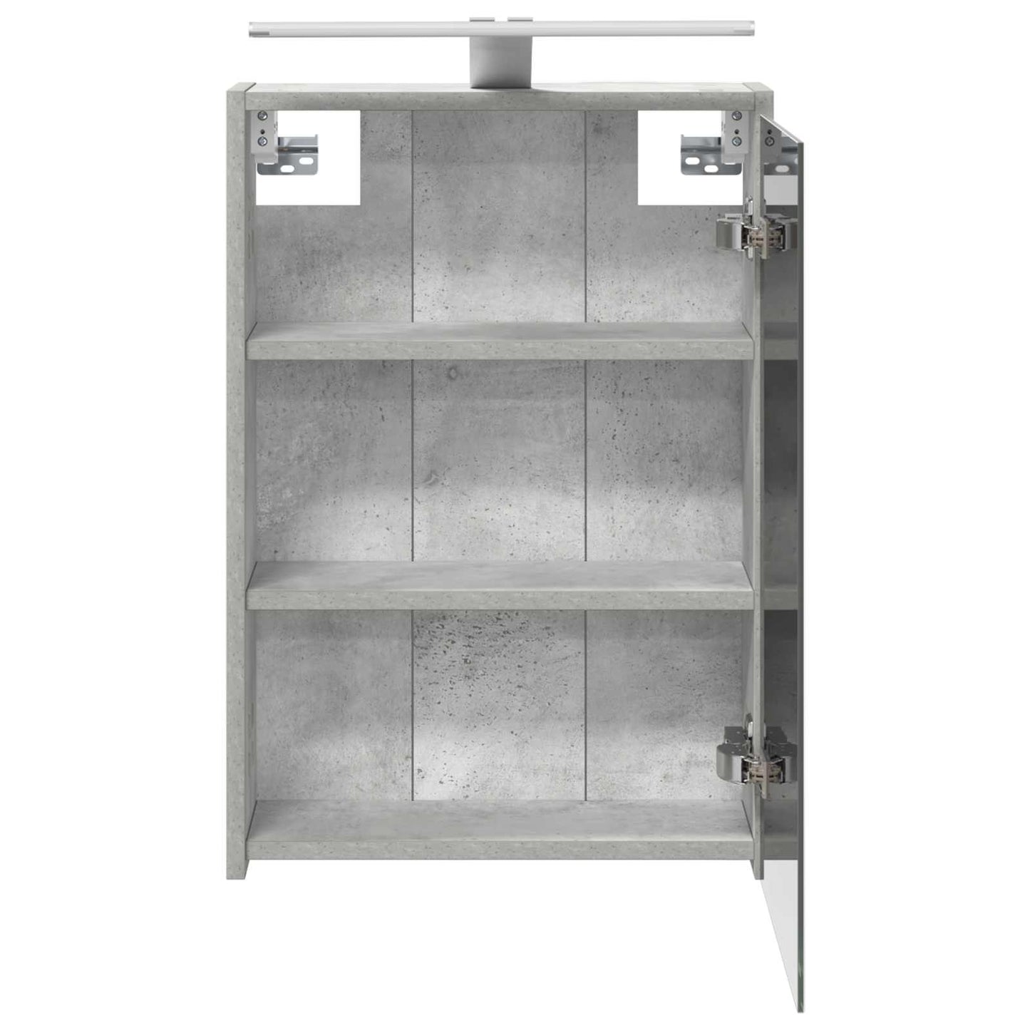 Badkamer spiegelkast Beton Grijs 43 x 16 x 62.5 cm Bewerkt hout is nu te koop bij PeponiXL, paradijselijk wonen!