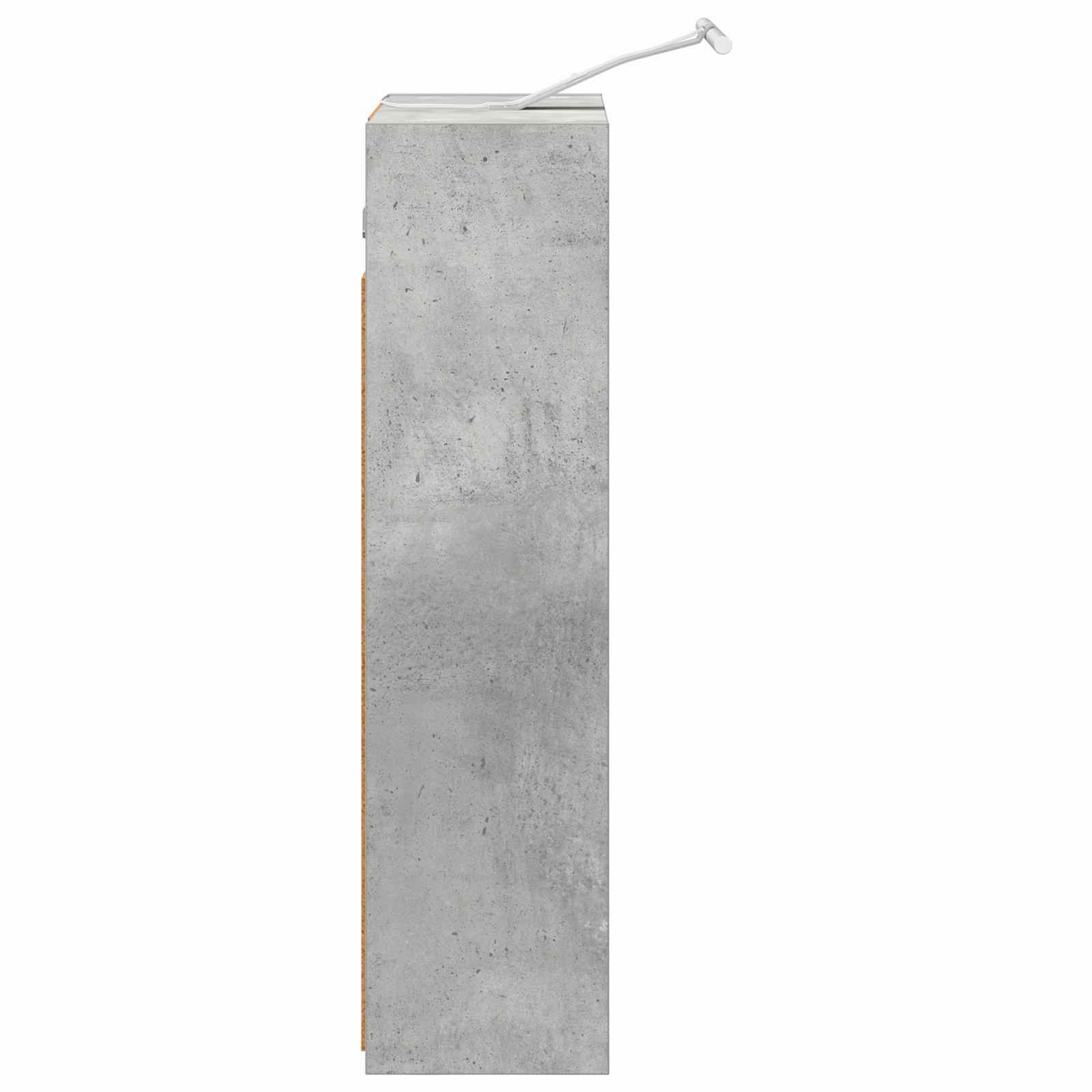 Badkamer spiegelkast Beton Grijs 43 x 16 x 62.5 cm Bewerkt hout is nu te koop bij PeponiXL, paradijselijk wonen!