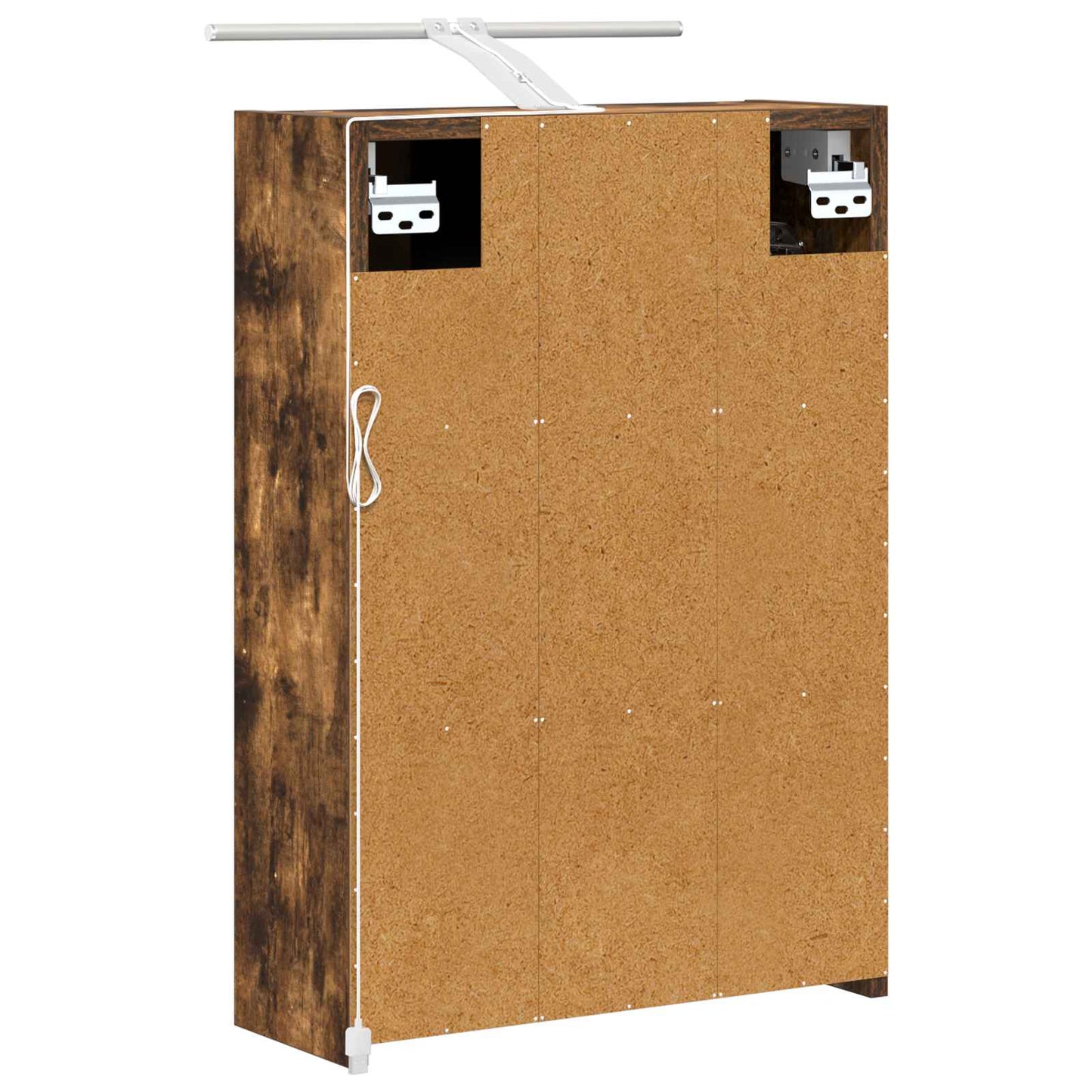 Badkamer spiegelkast met plank Gerookt eiken 43 x 16 x 62.5 cm is nu te koop bij PeponiXL, paradijselijk wonen!