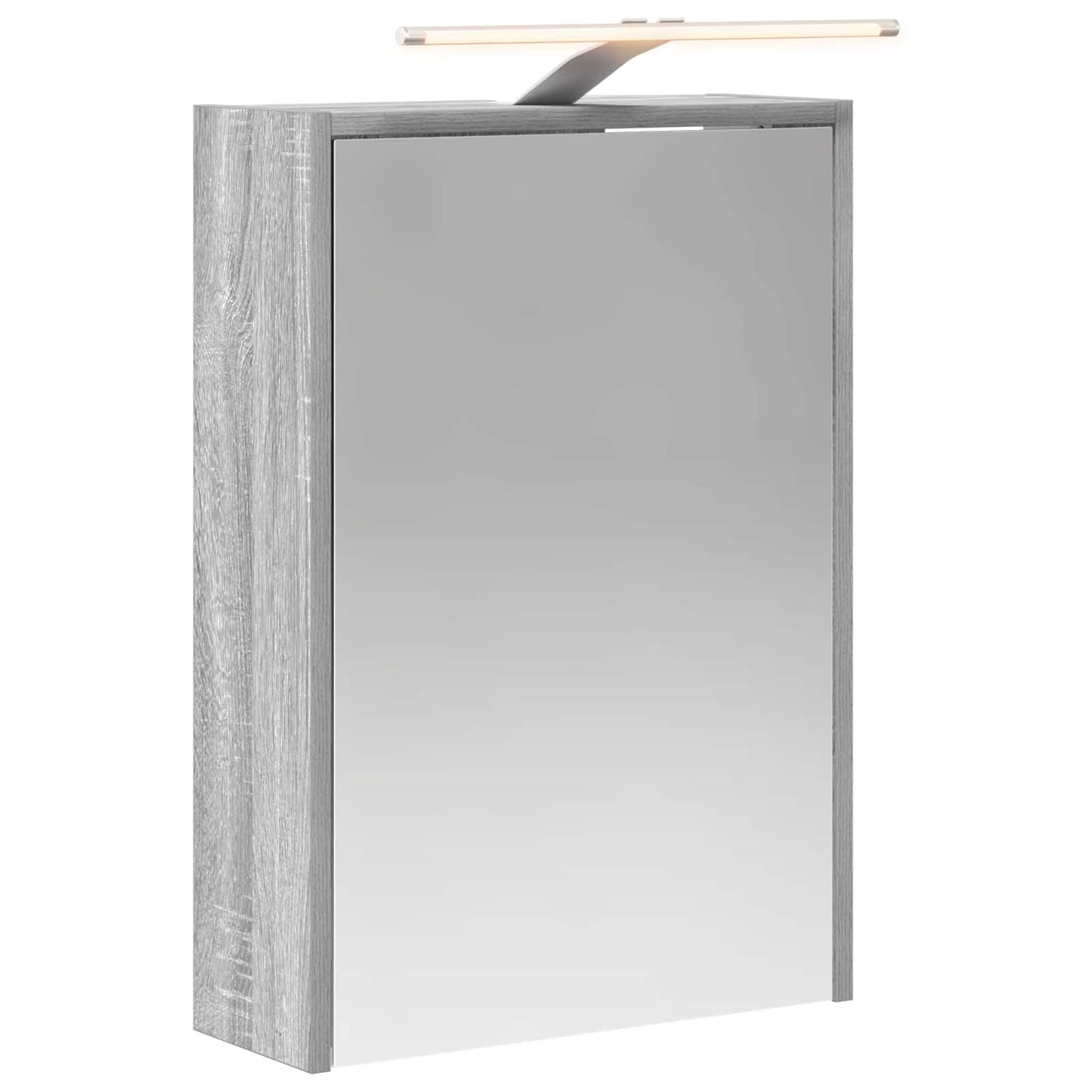 Badkamer spiegelkast met plank Grijs Sonoma 43 x 16 x 62.5 cm is nu te koop bij PeponiXL, paradijselijk wonen!