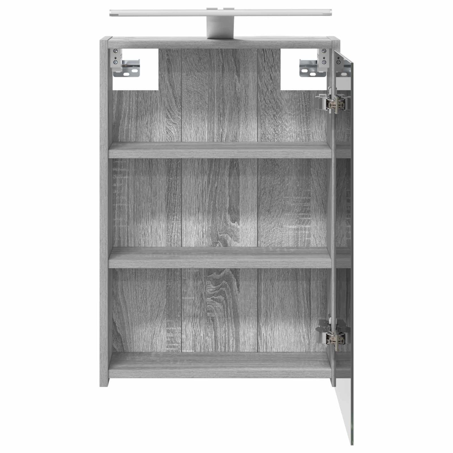 Badkamer spiegelkast met plank Grijs Sonoma 43 x 16 x 62.5 cm is nu te koop bij PeponiXL, paradijselijk wonen!