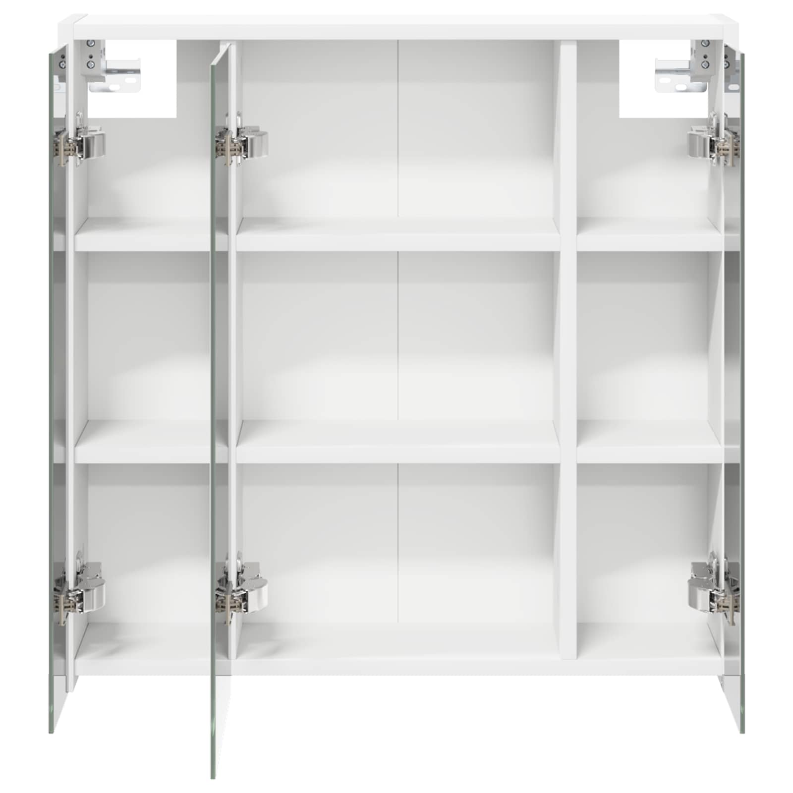 Badkamer spiegelkast voor Wit 63,5 x 16 x 62,5 cm Bewerkt hout is nu te koop bij PeponiXL, paradijselijk wonen!