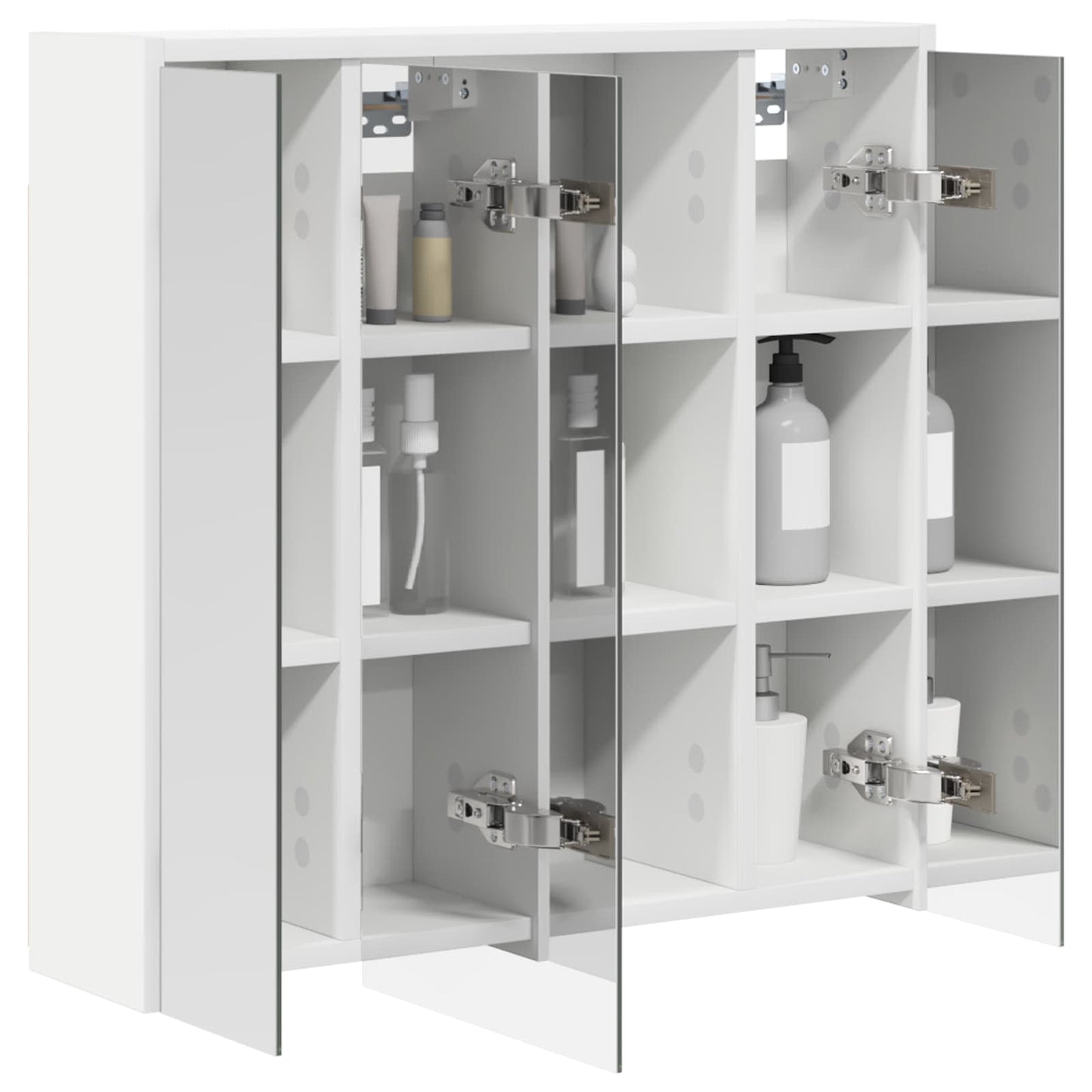 Badkamer spiegelkast voor Wit 63,5 x 16 x 62,5 cm Bewerkt hout is nu te koop bij PeponiXL, paradijselijk wonen!