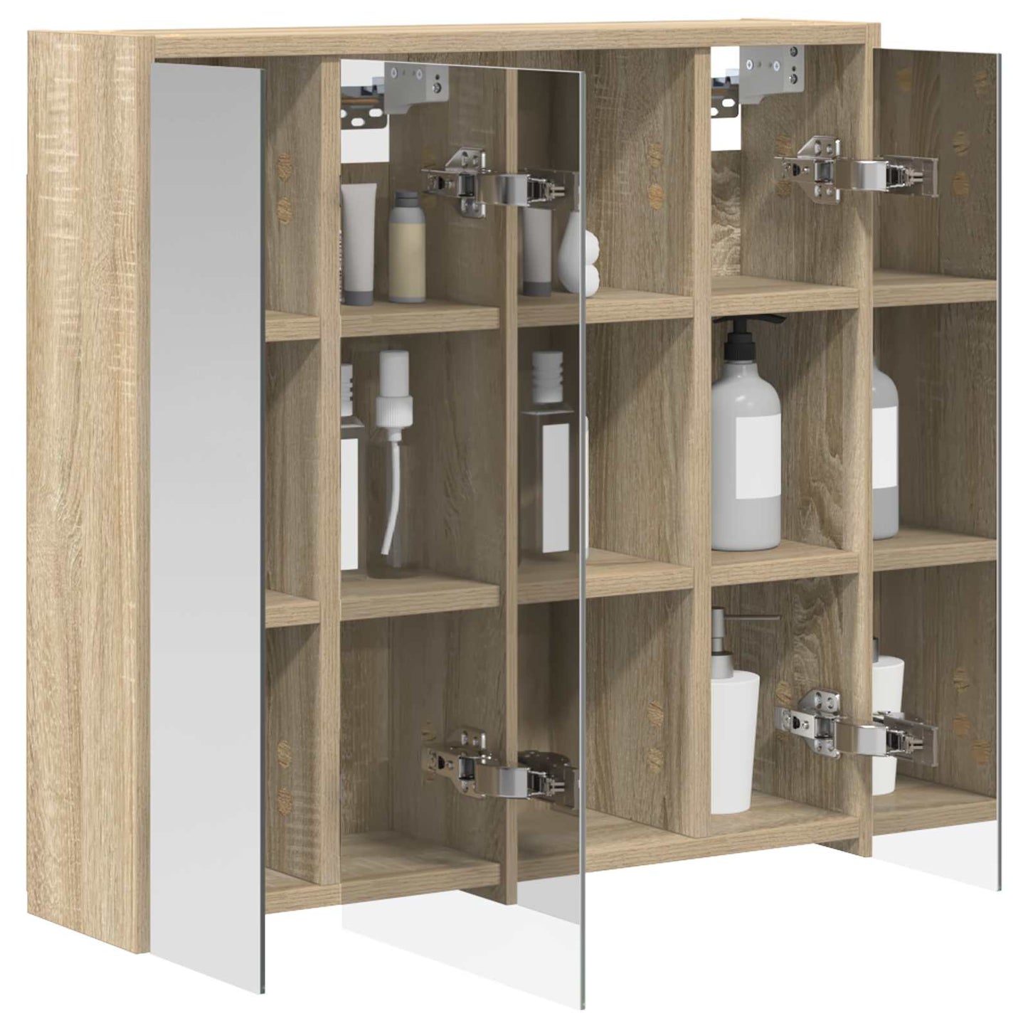 Badkamer spiegelkast Sonoma Eiken 63,5 x 16 x 62,5 cm is nu te koop bij PeponiXL, paradijselijk wonen!