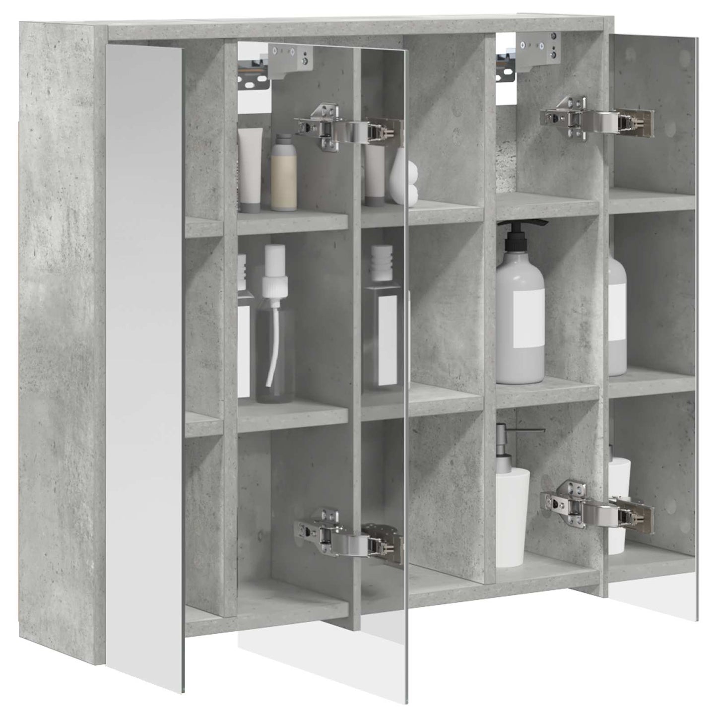 Badkamer spiegelkast Beton Grijs 63,5 x 16 x 62,5 cm is nu te koop bij PeponiXL, paradijselijk wonen!