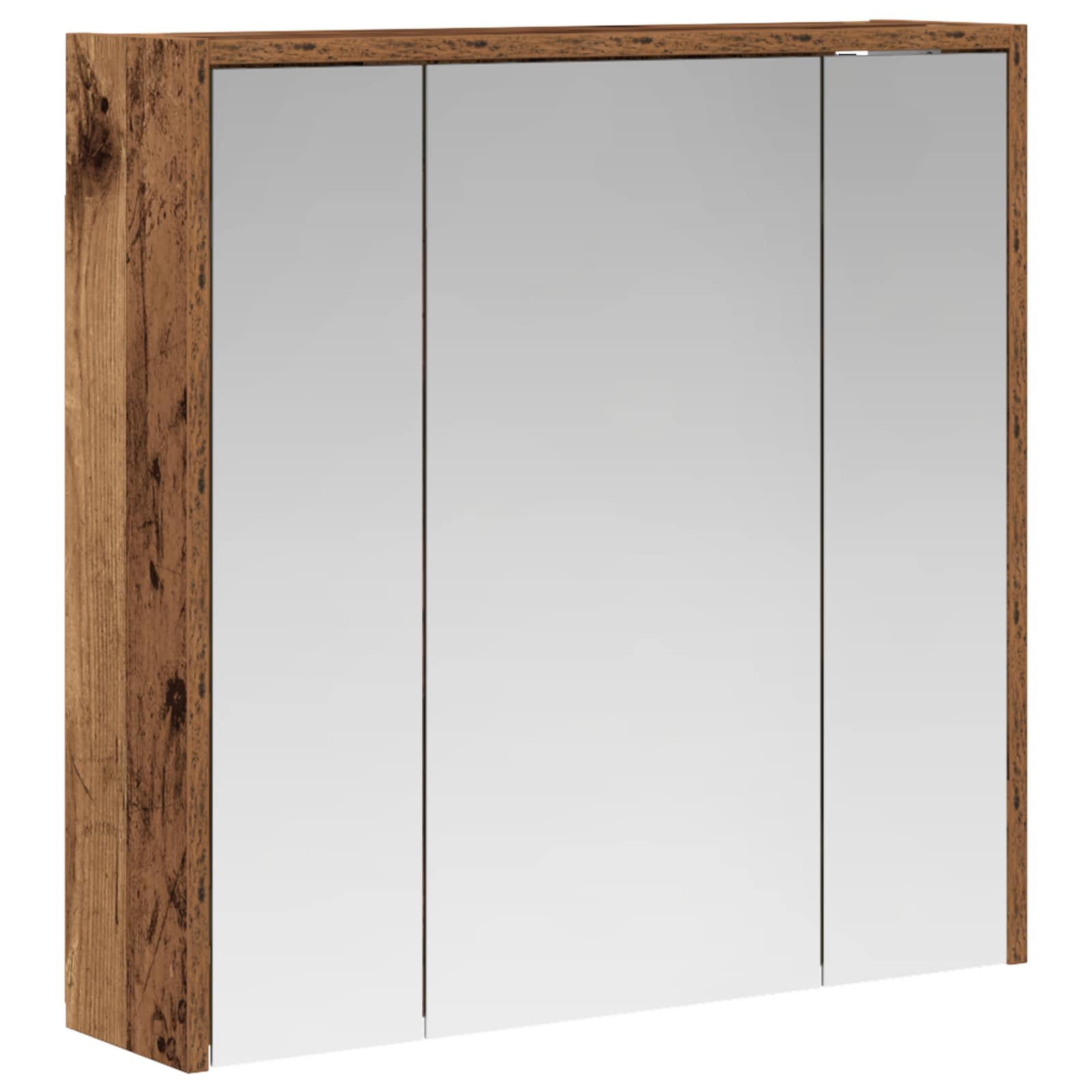 Badkamer spiegelkast Oudhout 63,5 x 16 x 62,5 cm Bewerkt hout is nu te koop bij PeponiXL, paradijselijk wonen!