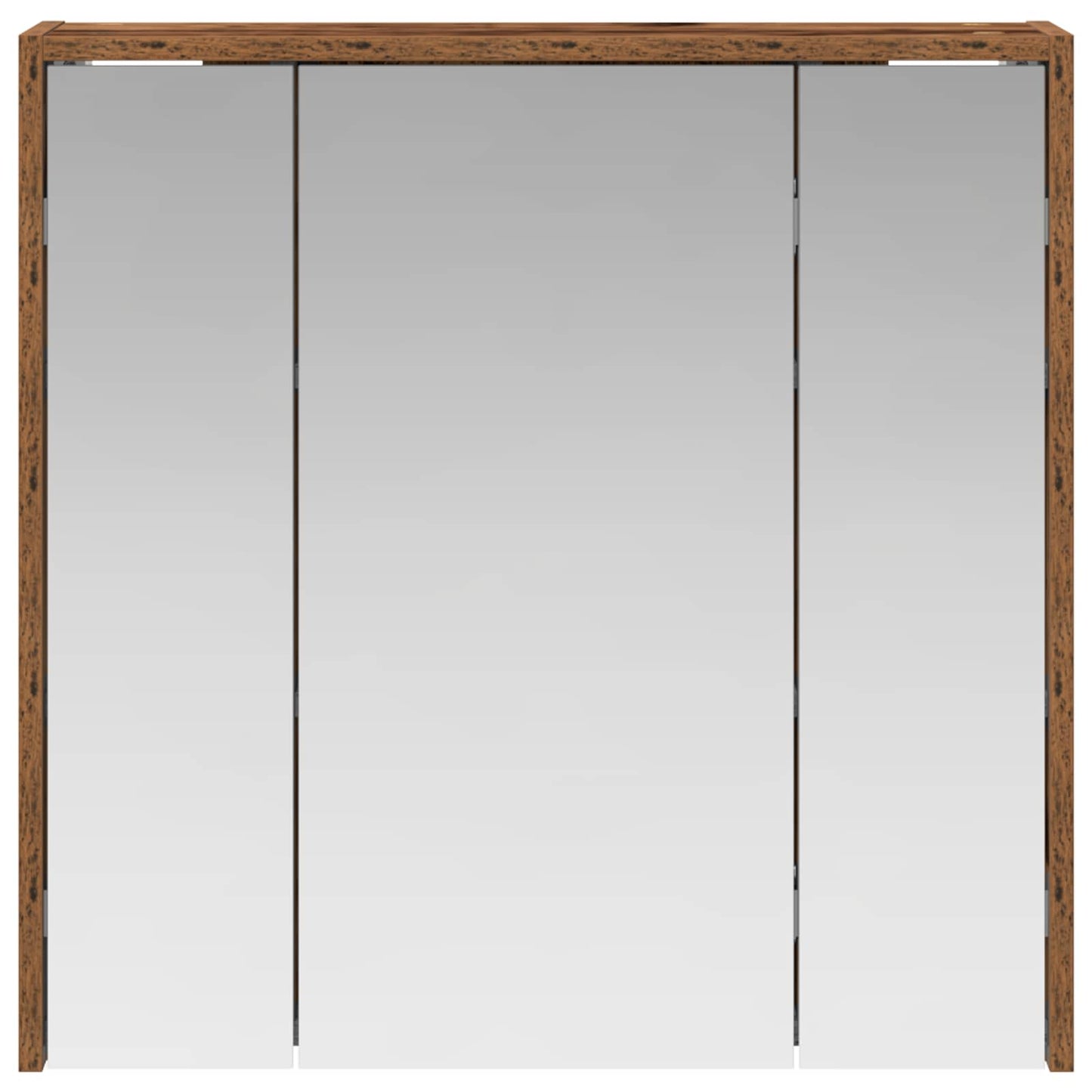 Badkamer spiegelkast Oudhout 63,5 x 16 x 62,5 cm Bewerkt hout is nu te koop bij PeponiXL, paradijselijk wonen!