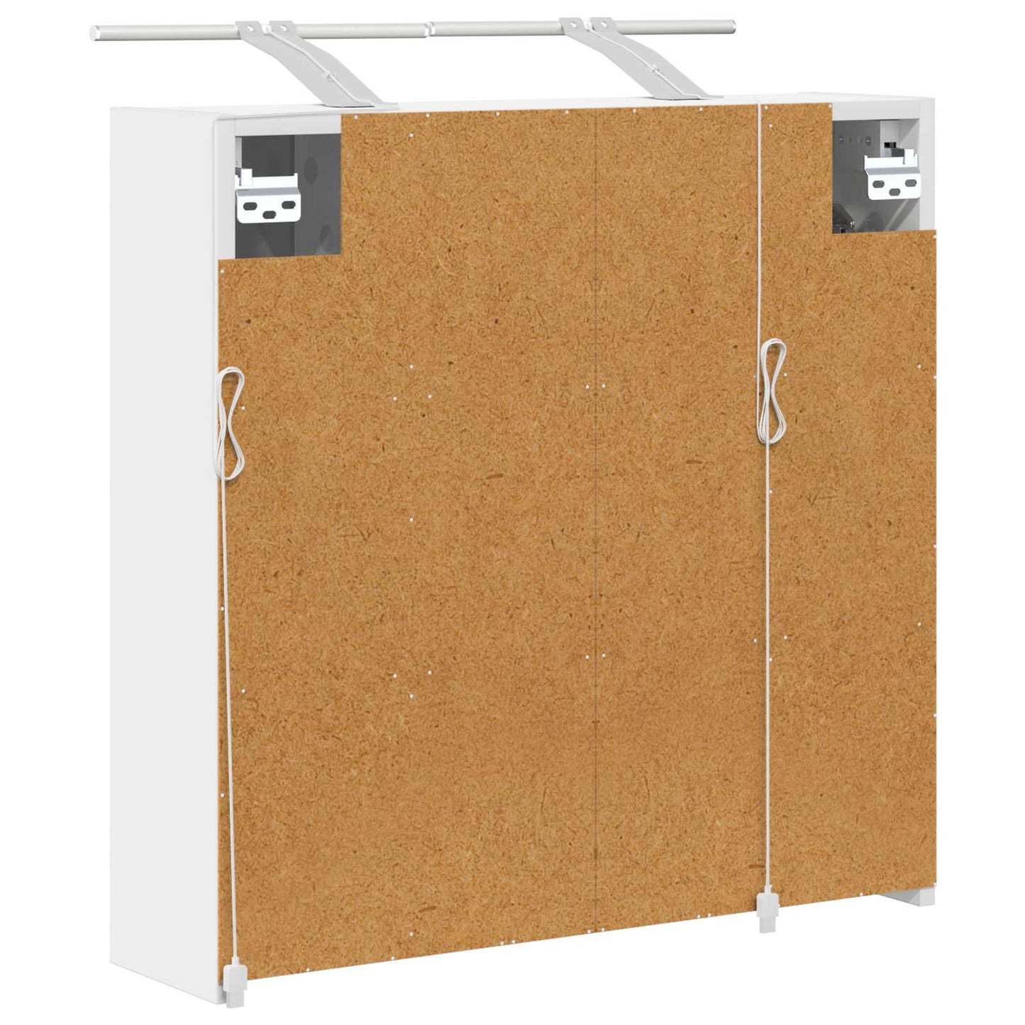 Badkamer spiegelkast voor Wit 63,5 x 16 x 62,5 cm Bewerkt hout is nu te koop bij PeponiXL, paradijselijk wonen!