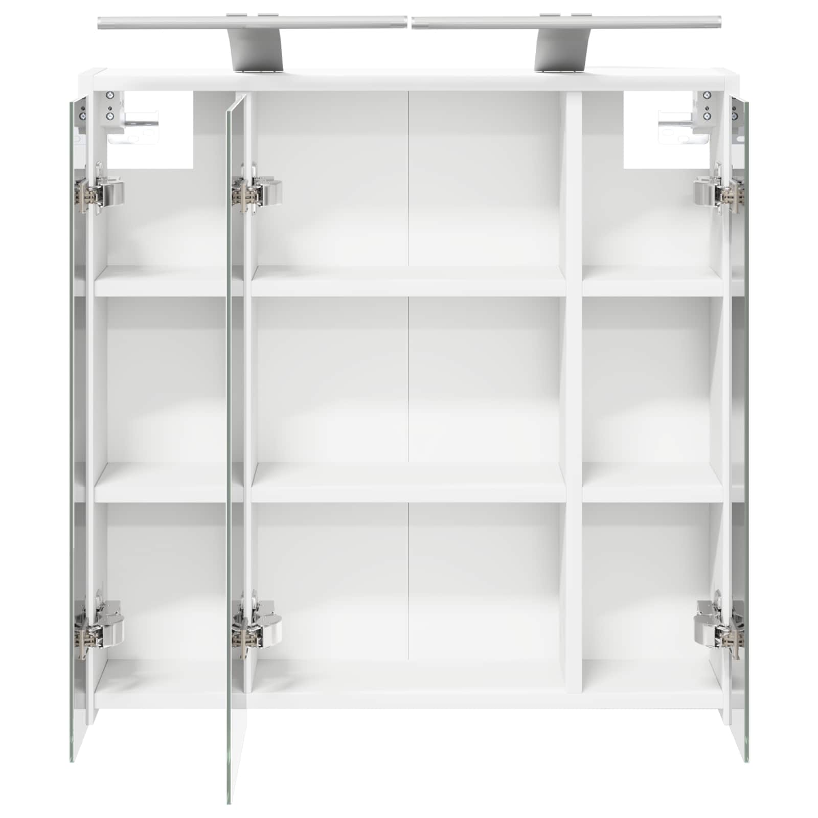 Badkamer spiegelkast voor Wit 63,5 x 16 x 62,5 cm Bewerkt hout is nu te koop bij PeponiXL, paradijselijk wonen!