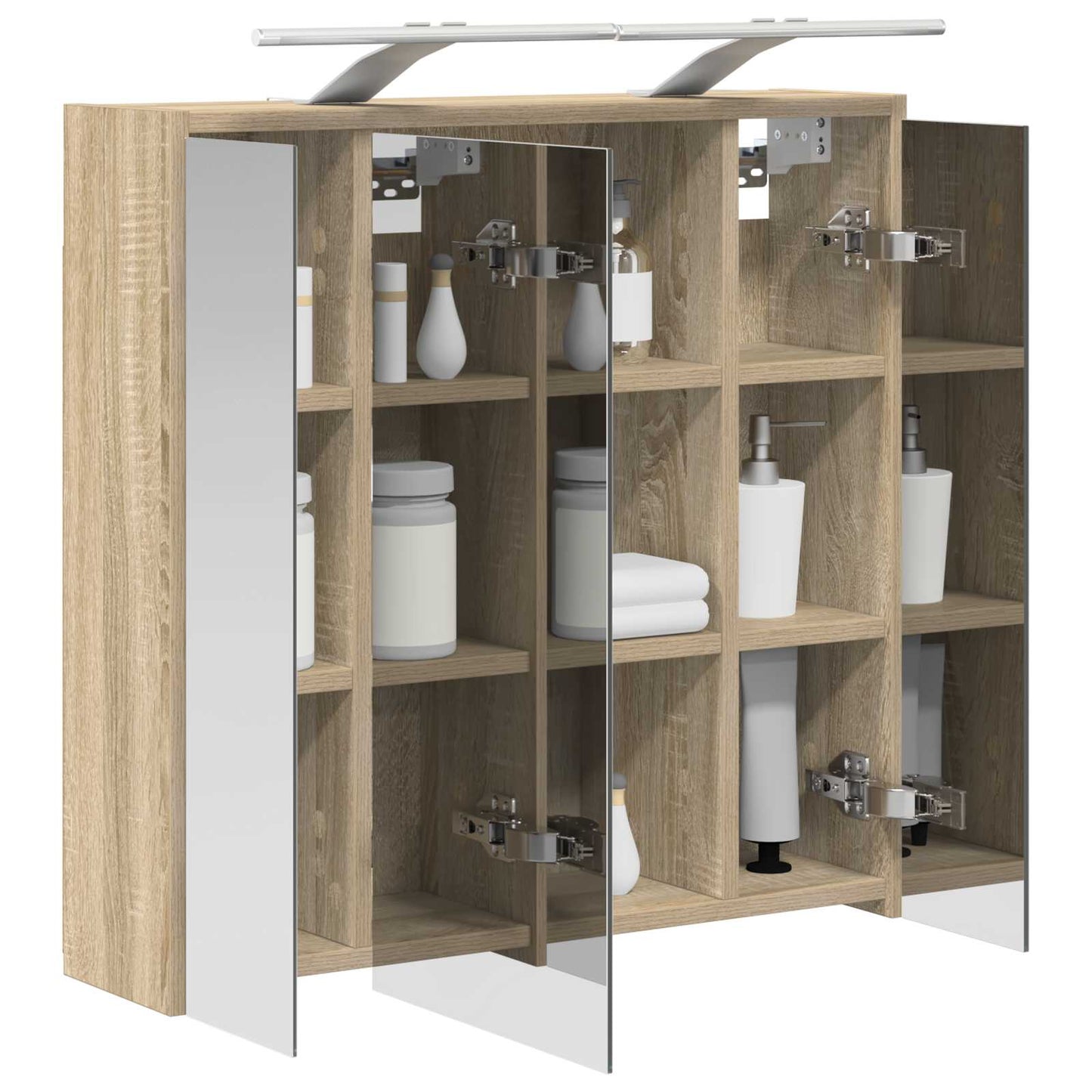 Badkamer spiegelkast Sonoma Eiken 63,5 x 16 x 62,5 cm is nu te koop bij PeponiXL, paradijselijk wonen!