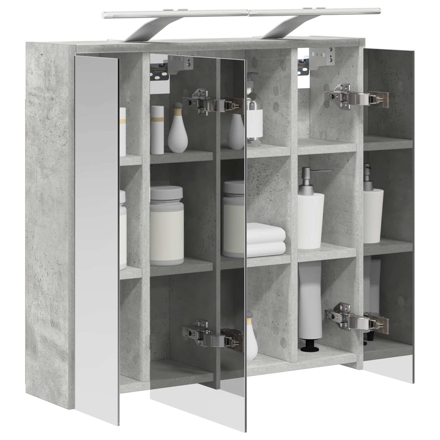 Badkamer spiegelkast Beton Grijs 63,5 x 16 x 62,5 cm is nu te koop bij PeponiXL, paradijselijk wonen!