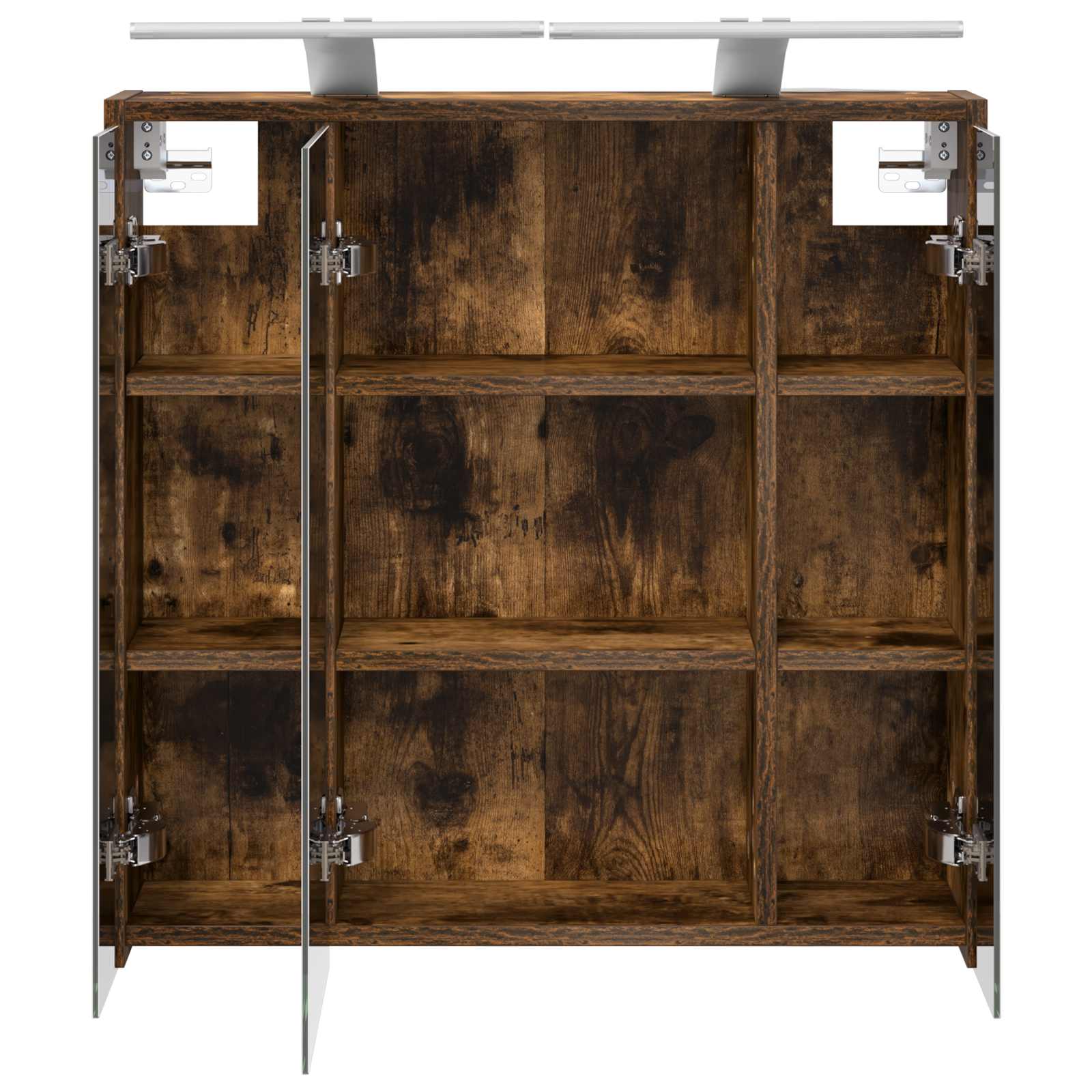 Badkamer spiegelkast Gerookt eiken 63,5 x 16 x 62,5 cm is nu te koop bij PeponiXL, paradijselijk wonen!