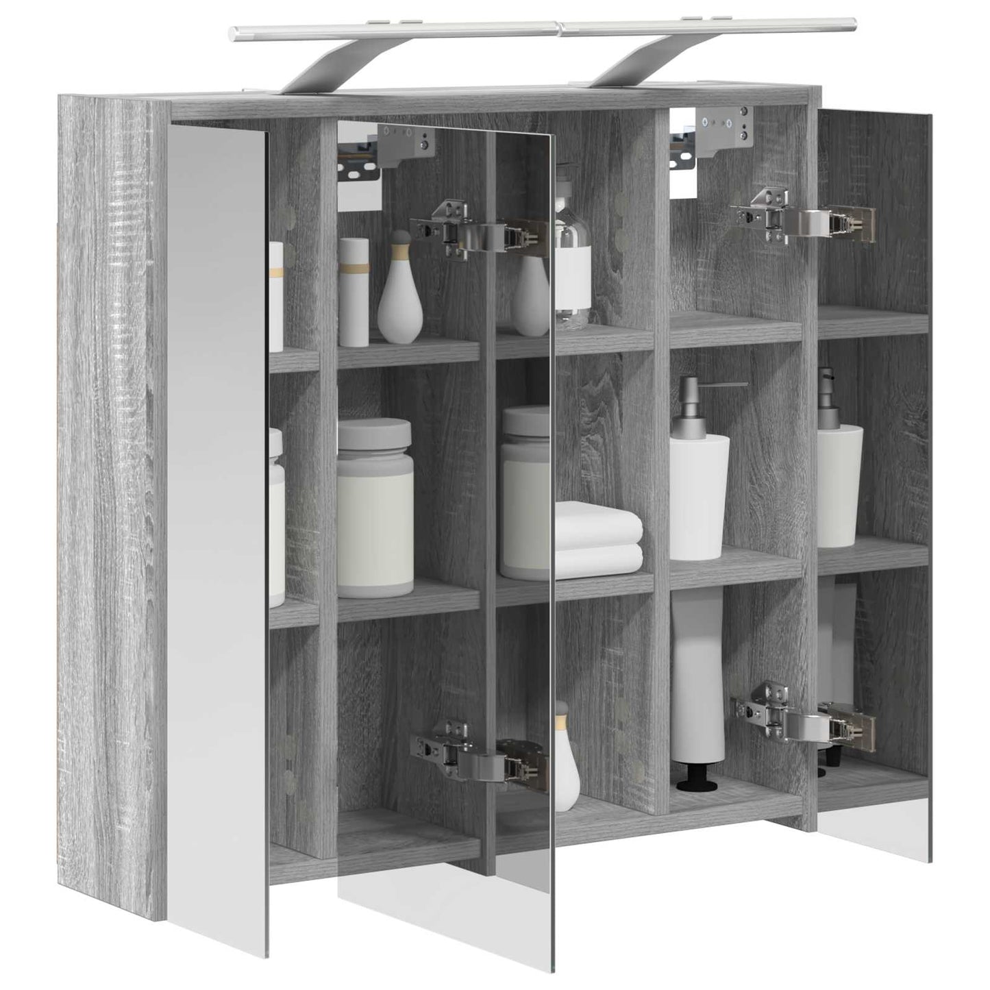 Badkamer spiegelkast Grijs Sonoma 63,5 x 16 x 62,5 cm is nu te koop bij PeponiXL, paradijselijk wonen!