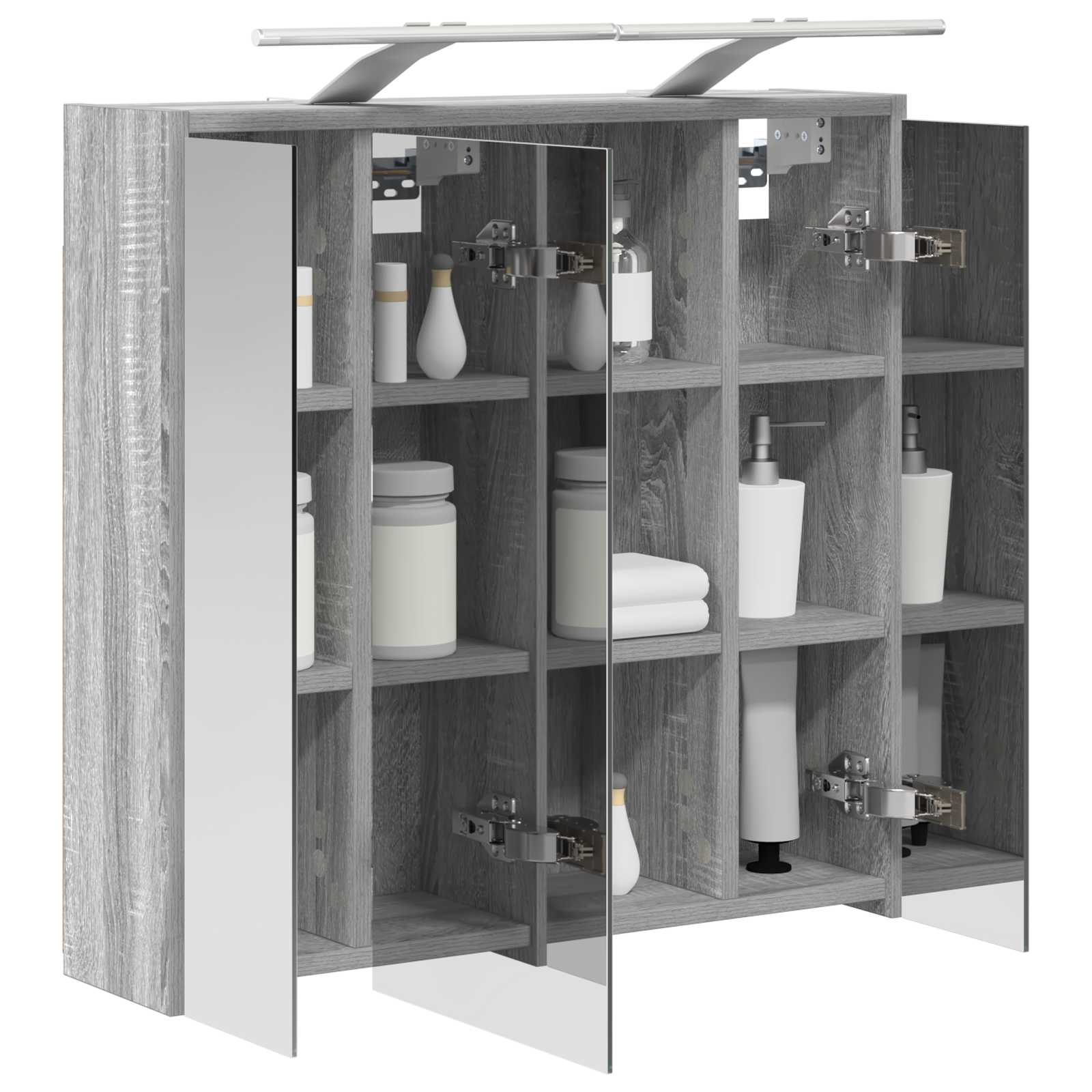 Badkamer spiegelkast Grijs Sonoma 63,5 x 16 x 62,5 cm is nu te koop bij PeponiXL, paradijselijk wonen!