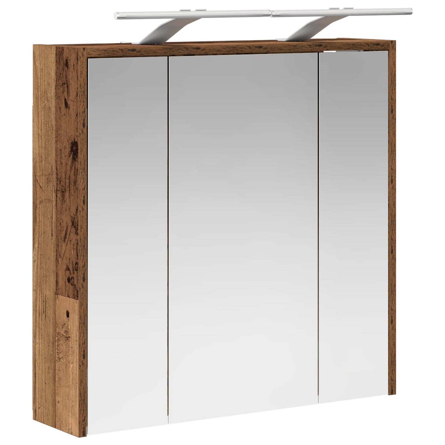 Badkamer spiegelkast Oudhout 63,5 x 16 x 62,5 cm Bewerkt hout is nu te koop bij PeponiXL, paradijselijk wonen!