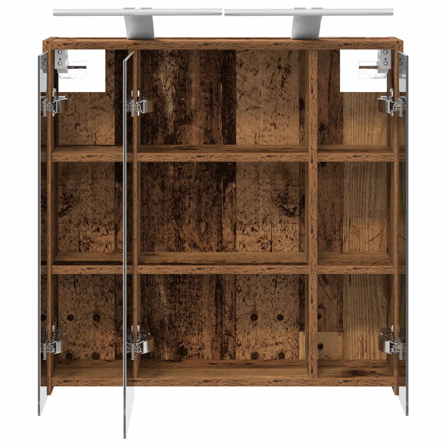 Badkamer spiegelkast Oudhout 63,5 x 16 x 62,5 cm Bewerkt hout is nu te koop bij PeponiXL, paradijselijk wonen!