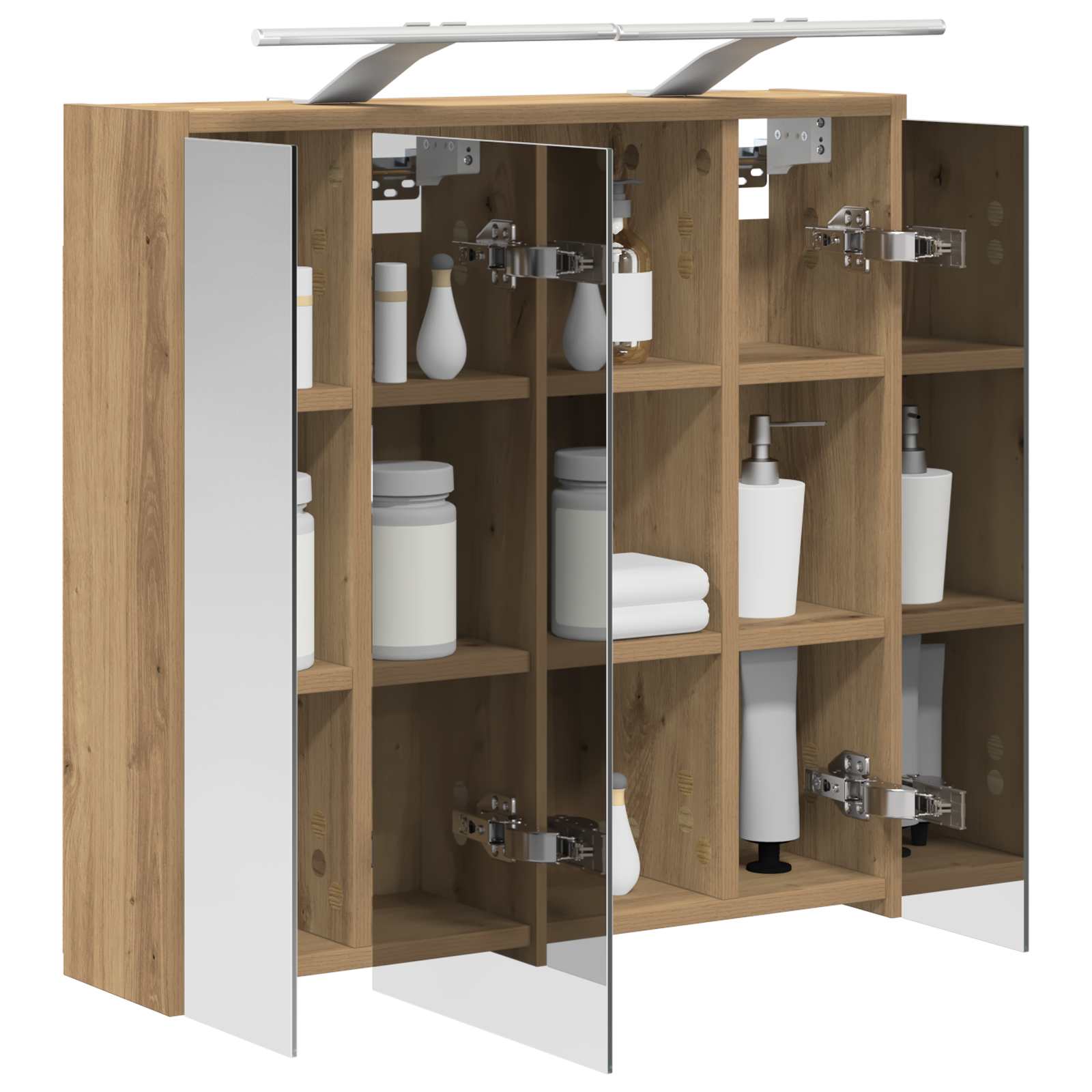 Badkamer spiegelkast Ambachtelijk eiken 63,5 x 16 x 62,5 cm is nu te koop bij PeponiXL, paradijselijk wonen!