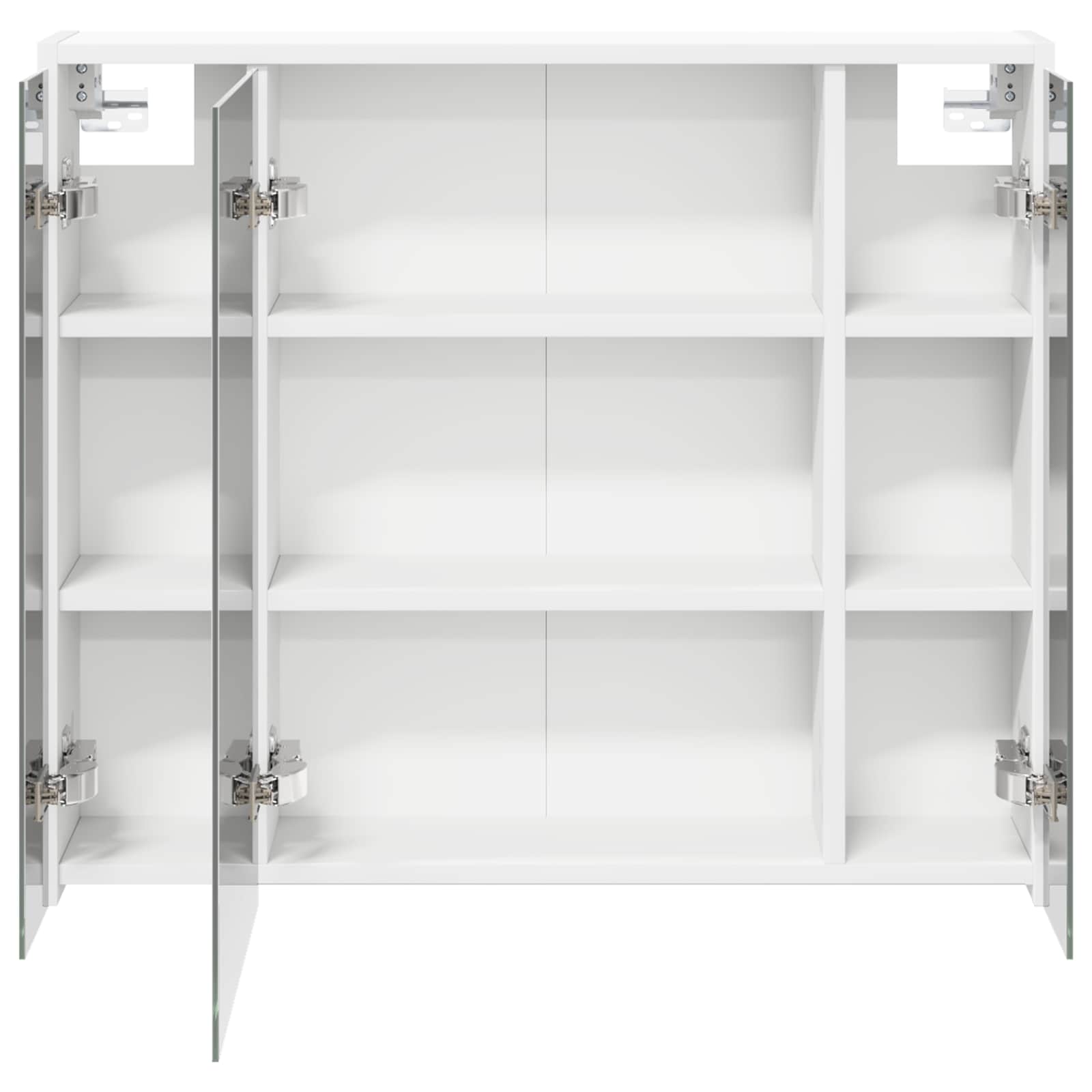 Badkamer spiegelkast voor Wit 73,5 x 16 x 62,5 cm Bewerkt hout is nu te koop bij PeponiXL, paradijselijk wonen!