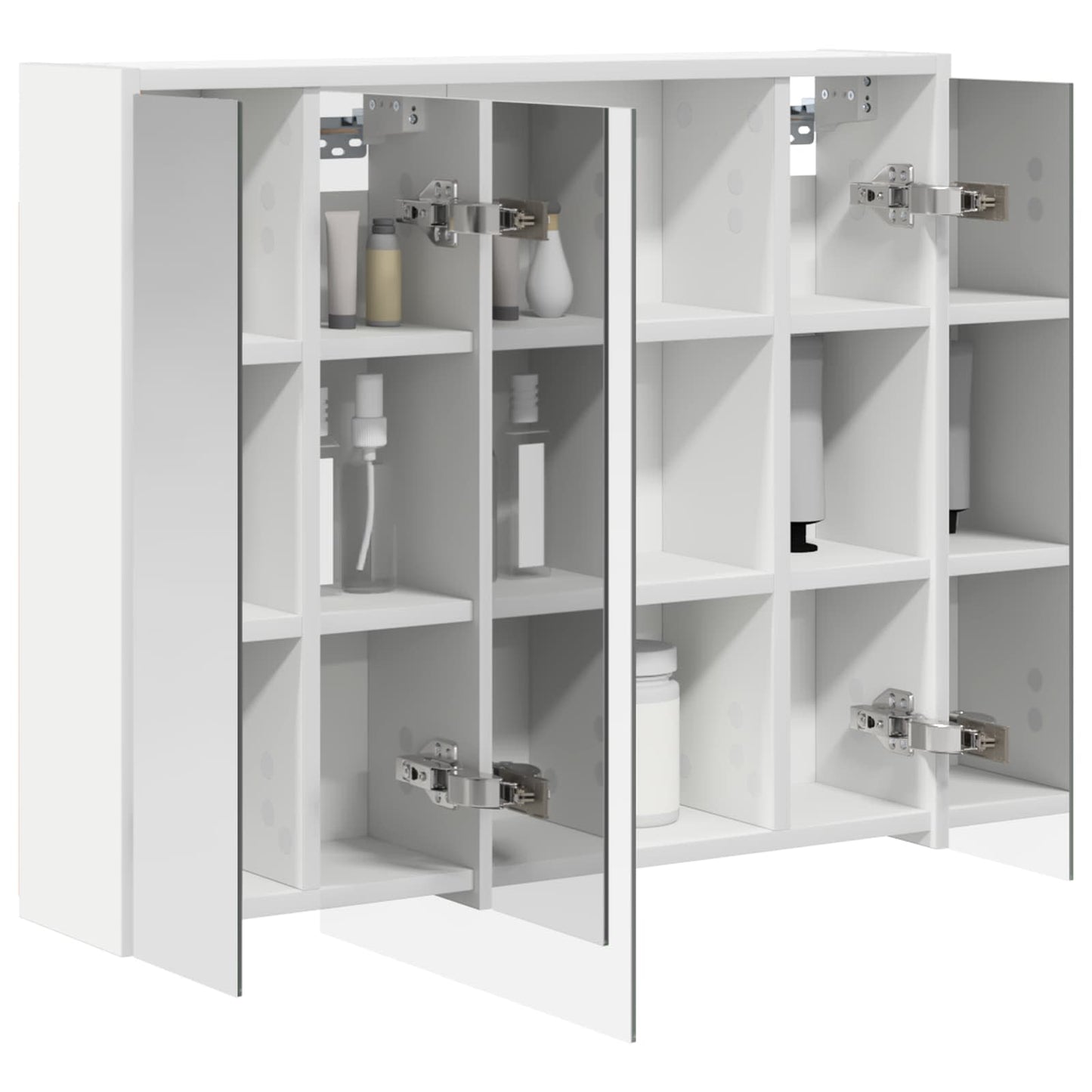 Badkamer spiegelkast voor Wit 73,5 x 16 x 62,5 cm Bewerkt hout is nu te koop bij PeponiXL, paradijselijk wonen!