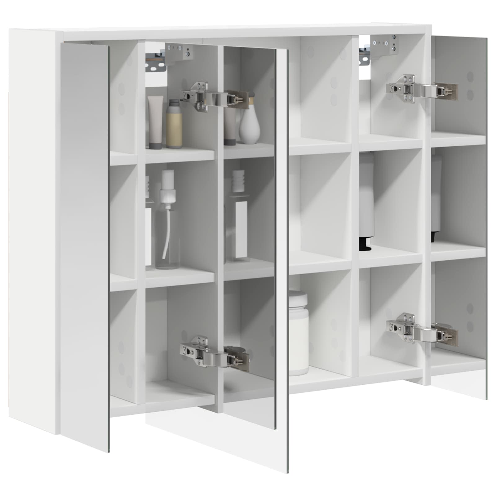 Badkamer spiegelkast voor Wit 73,5 x 16 x 62,5 cm Bewerkt hout is nu te koop bij PeponiXL, paradijselijk wonen!