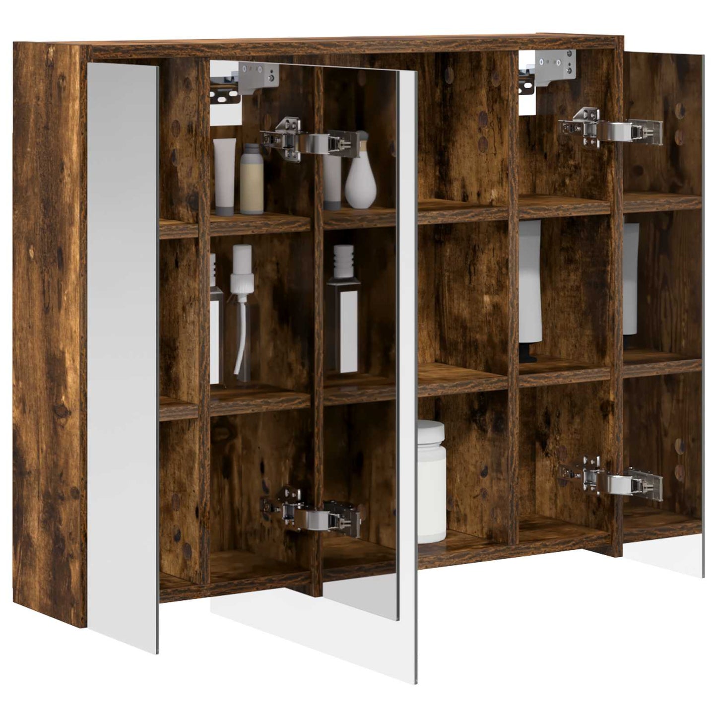 Badkamer spiegelkast Gerookt eiken 73,5 x 16 x 62,5 cm is nu te koop bij PeponiXL, paradijselijk wonen!