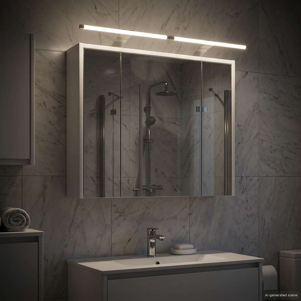 Badkamer spiegelkast voor Wit 73,5 x 16 x 62,5 cm Bewerkt hout is nu te koop bij PeponiXL, paradijselijk wonen!
