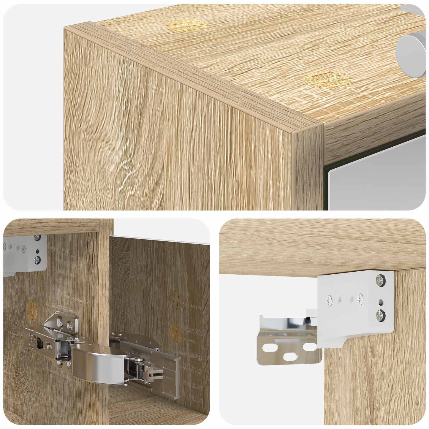 Badkamer spiegelkast Sonoma Eiken 73,5 x 16 x 62,5 cm is nu te koop bij PeponiXL, paradijselijk wonen!