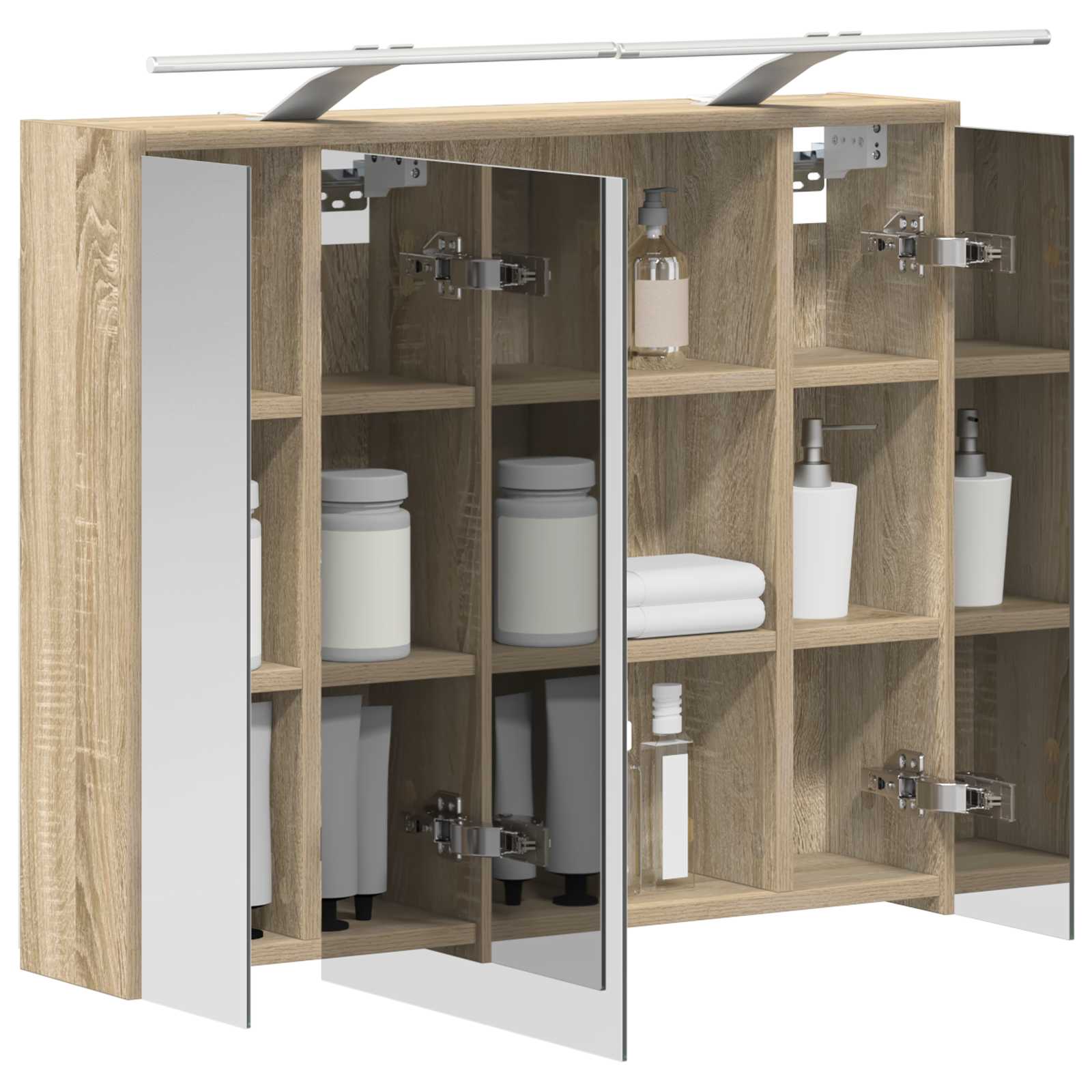 Badkamer spiegelkast Sonoma Eiken 73,5 x 16 x 62,5 cm is nu te koop bij PeponiXL, paradijselijk wonen!
