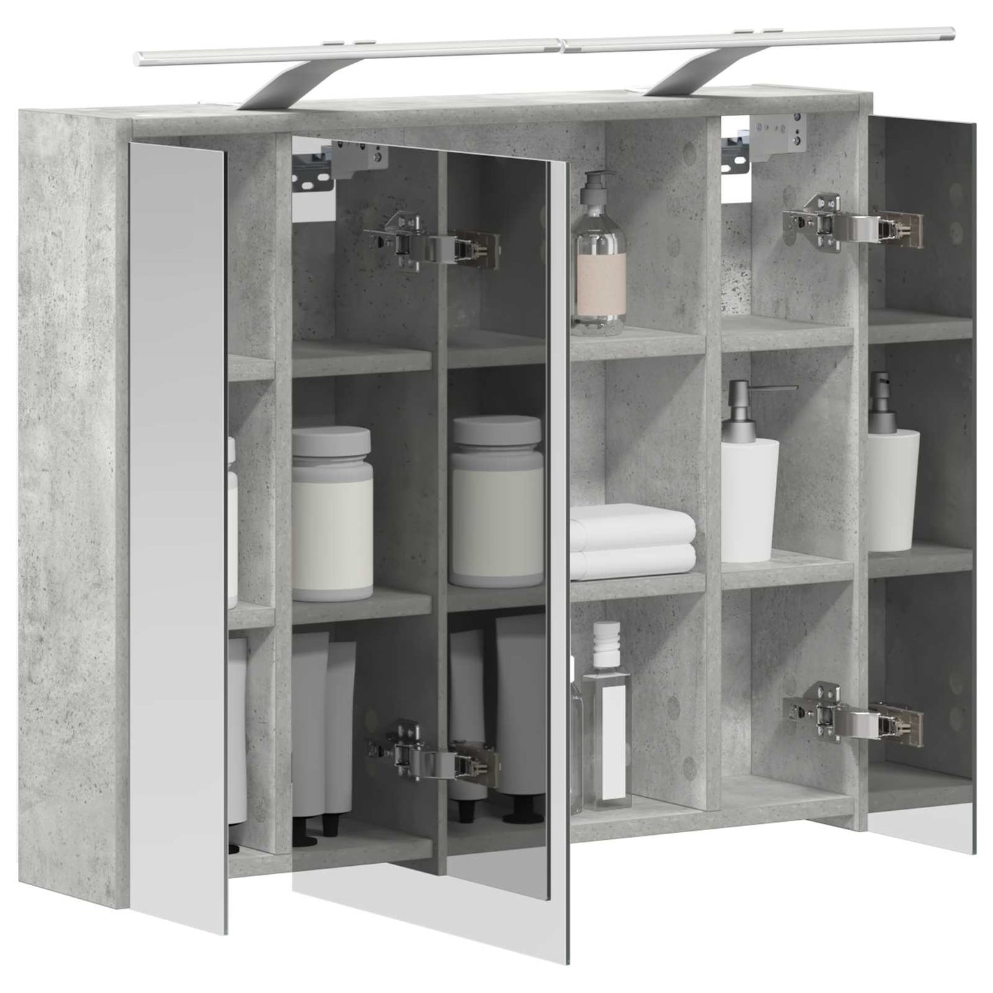 Badkamer spiegelkast Beton Grijs 73,5 x 16 x 62,5 cm is nu te koop bij PeponiXL, paradijselijk wonen!