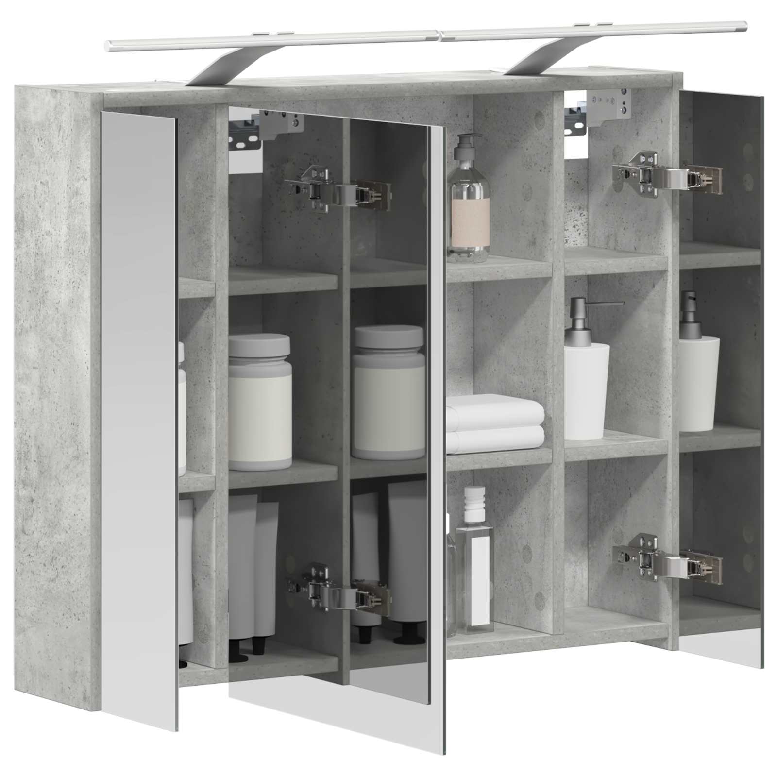 Badkamer spiegelkast Beton Grijs 73,5 x 16 x 62,5 cm is nu te koop bij PeponiXL, paradijselijk wonen!