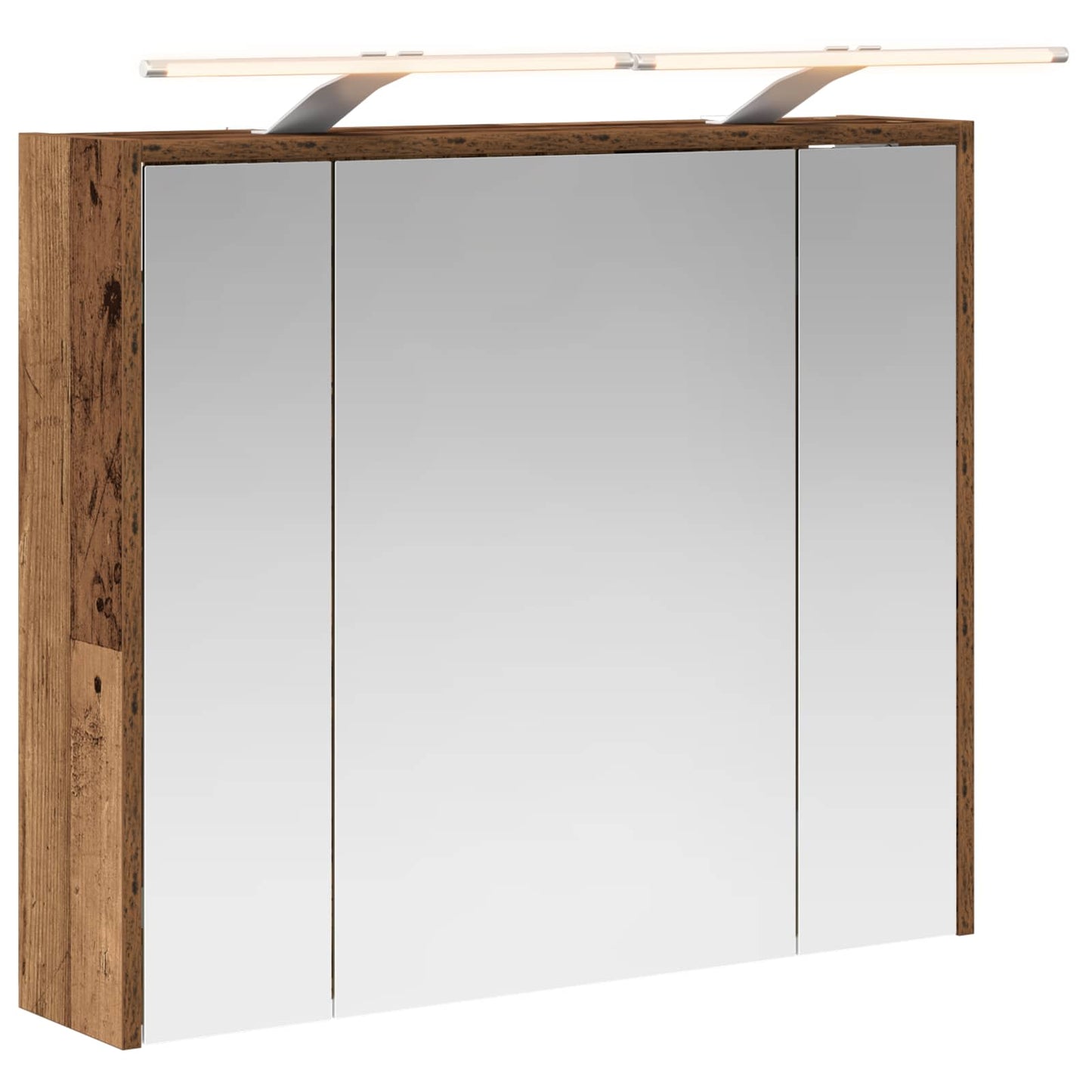 Badkamer spiegelkast Oudhout 73,5 x 16 x 62,5 cm Bewerkt hout is nu te koop bij PeponiXL, paradijselijk wonen!