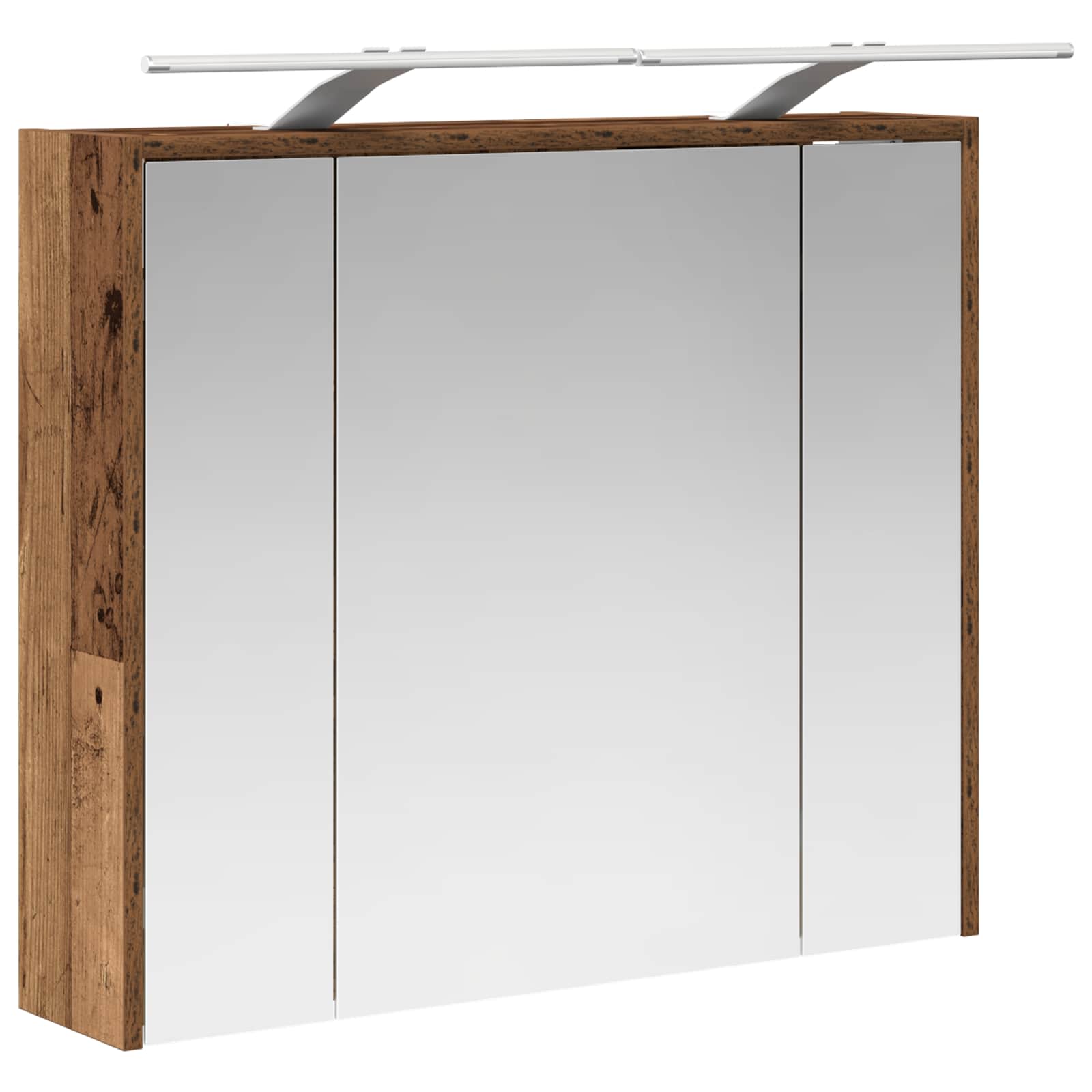 Badkamer spiegelkast Oudhout 73,5 x 16 x 62,5 cm Bewerkt hout is nu te koop bij PeponiXL, paradijselijk wonen!