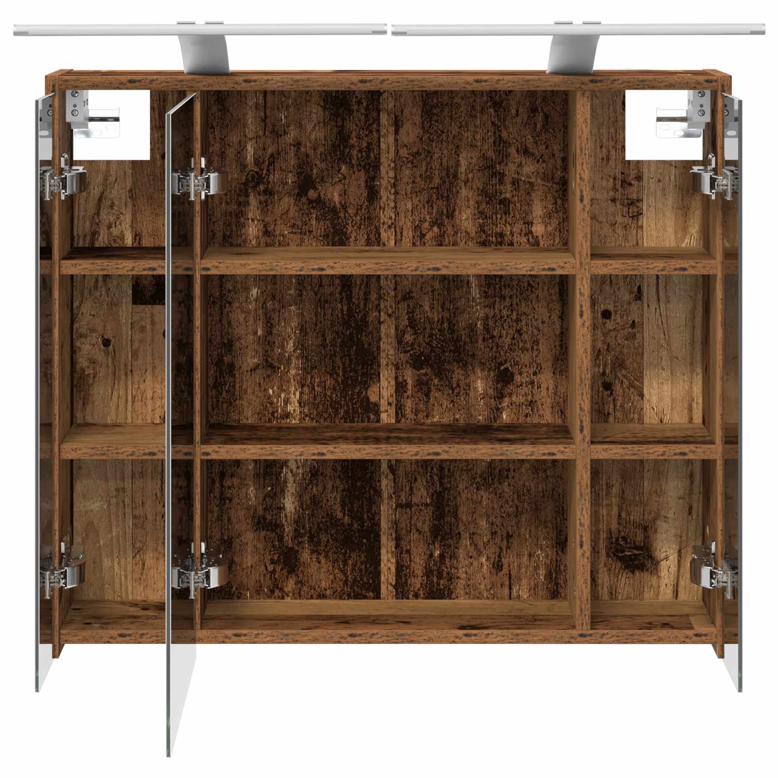Badkamer spiegelkast Oudhout 73,5 x 16 x 62,5 cm Bewerkt hout is nu te koop bij PeponiXL, paradijselijk wonen!